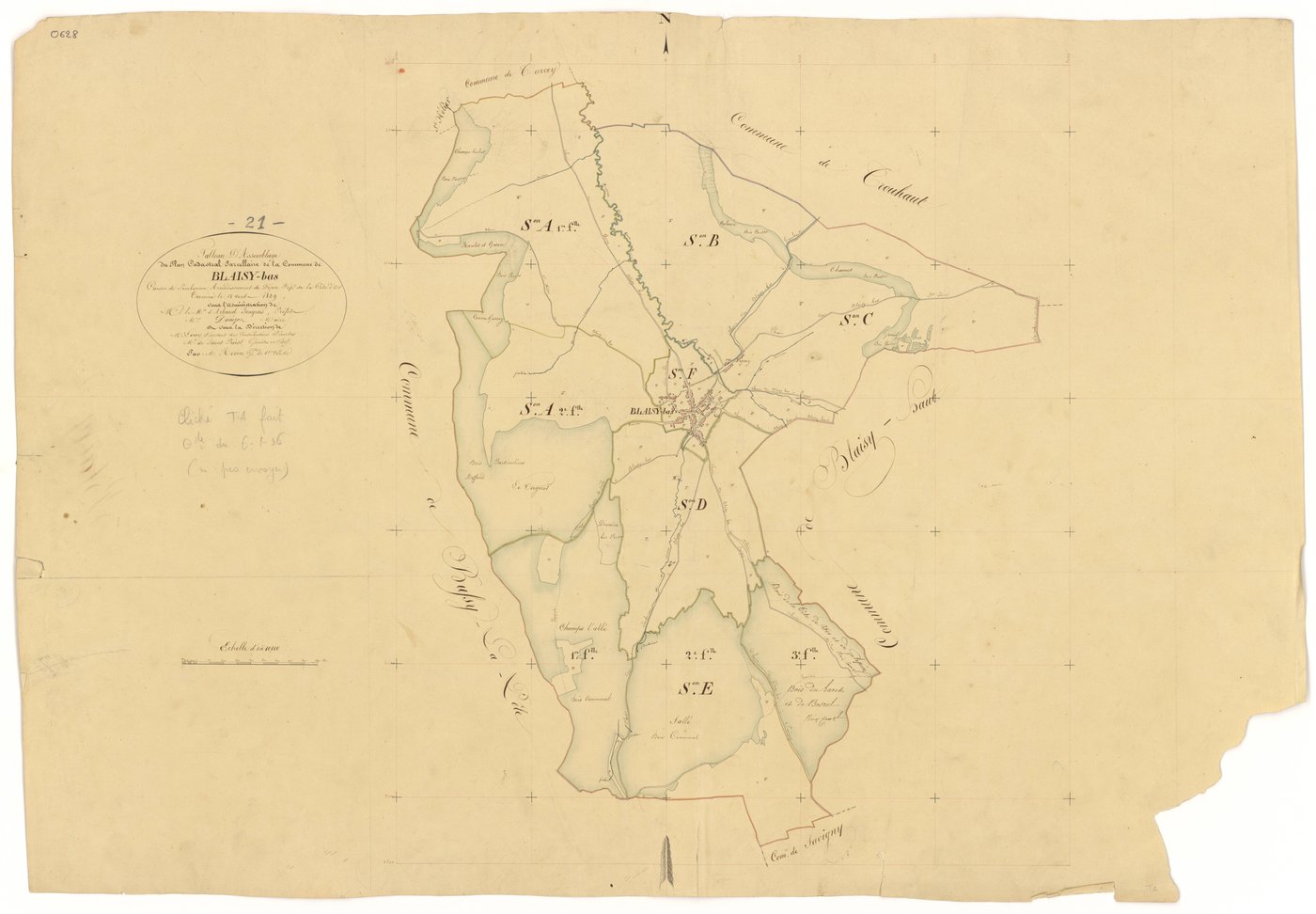 Blaisy-Bas - Tableau d'assemblage - 3 P PLAN 83/1