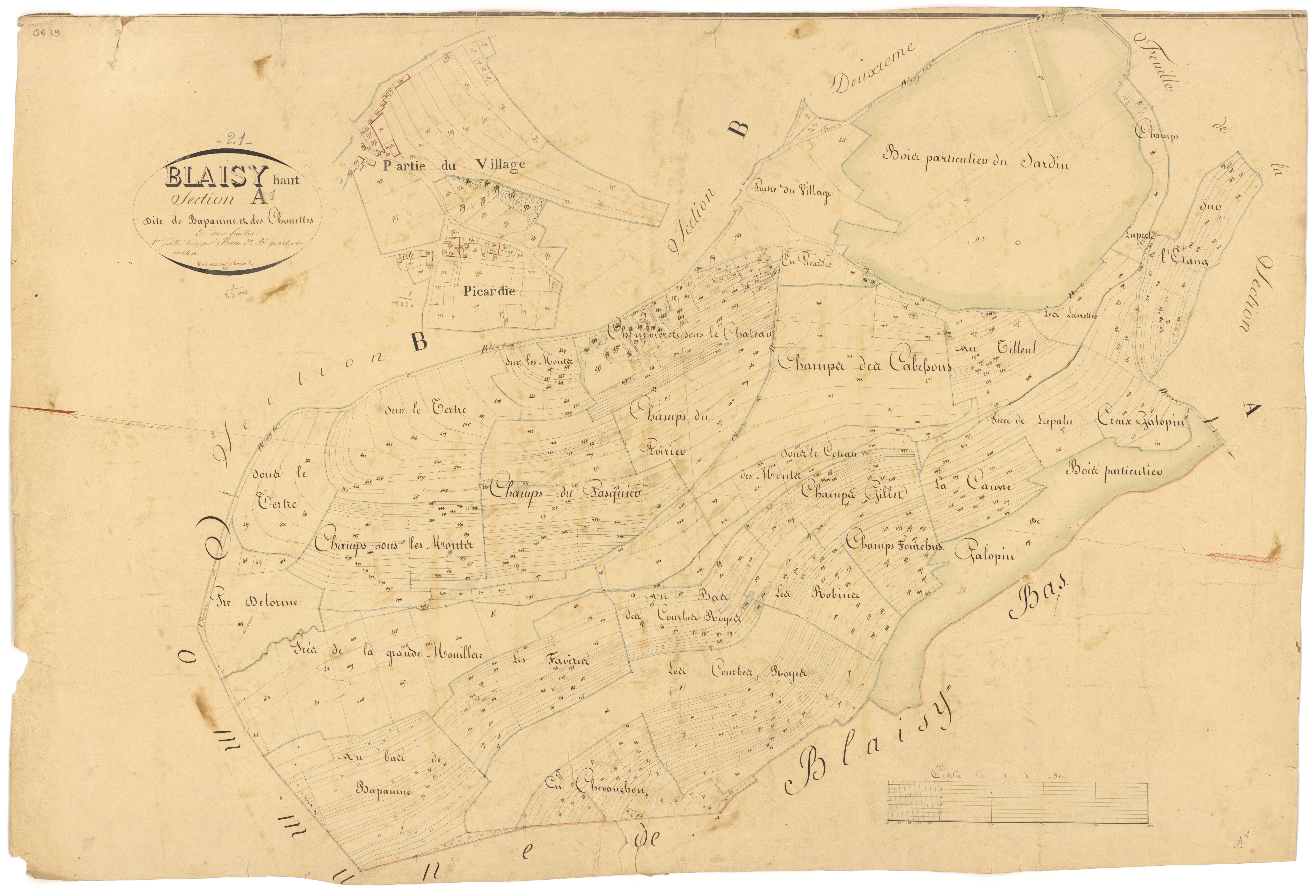 Blaisy-Haut - Section A1 - 3 P PLAN 84/2