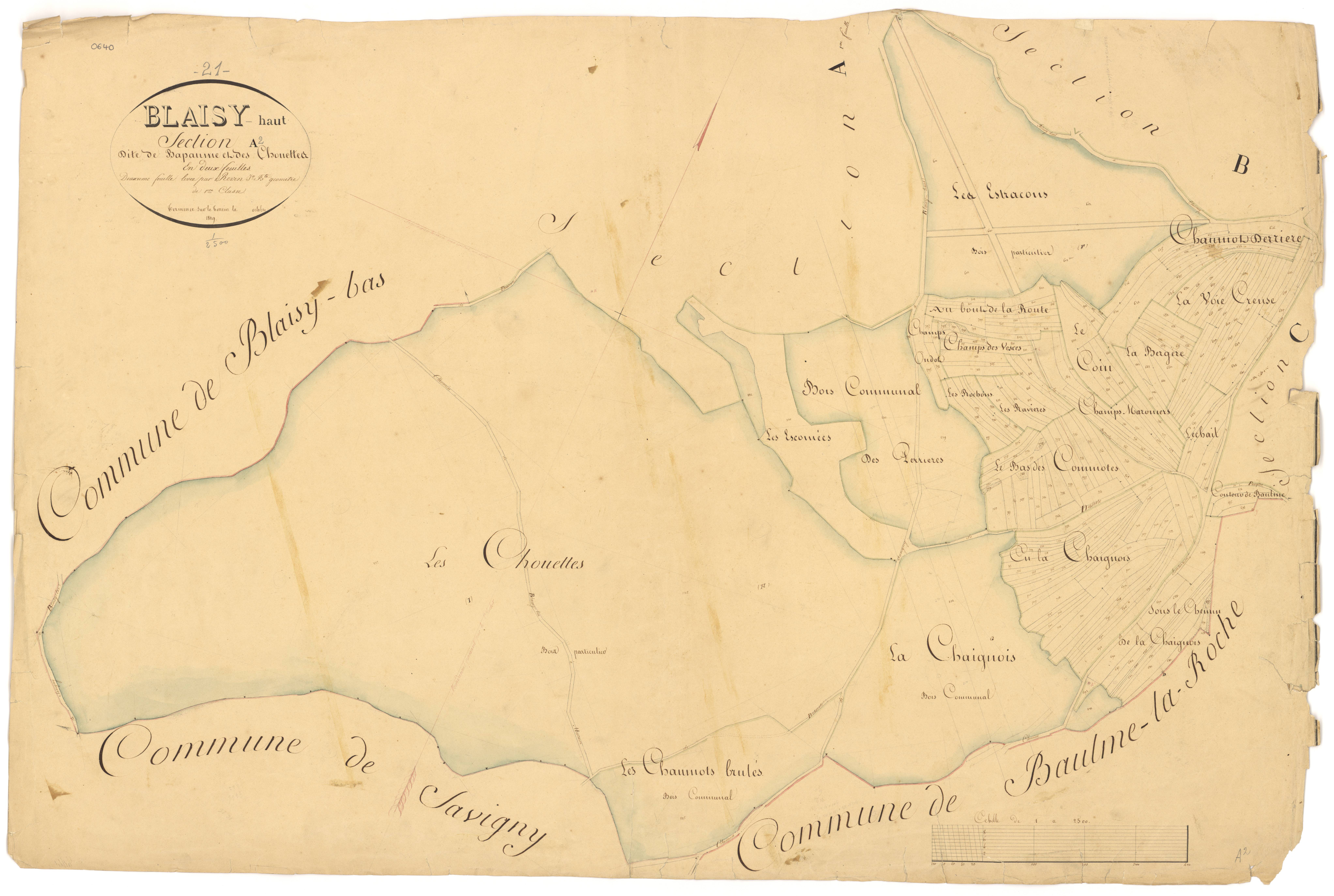 Blaisy-Haut - Section A2 - 3 P PLAN 84/3