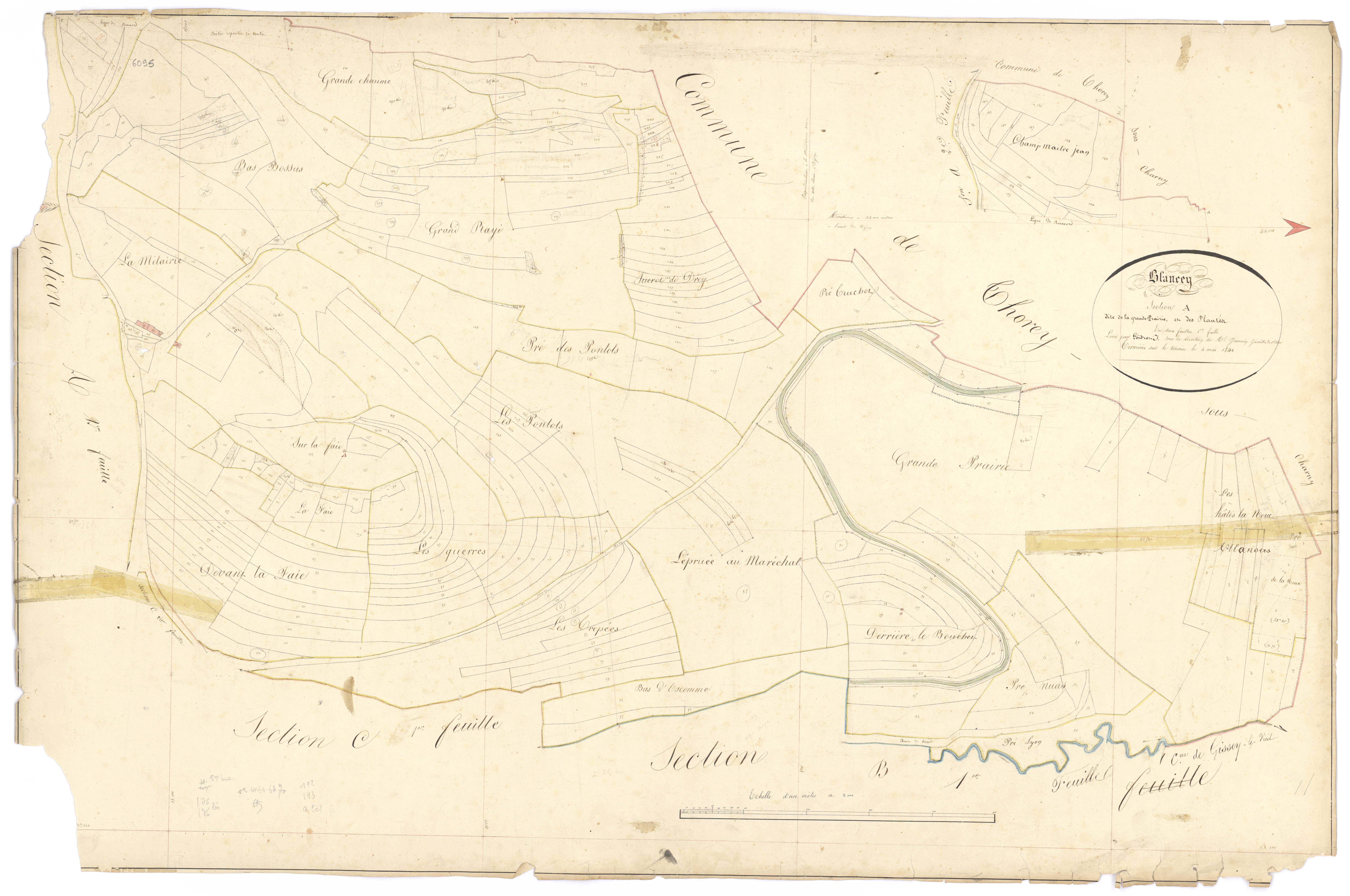 Blancey - Section A1 - 3 P PLAN 85/2