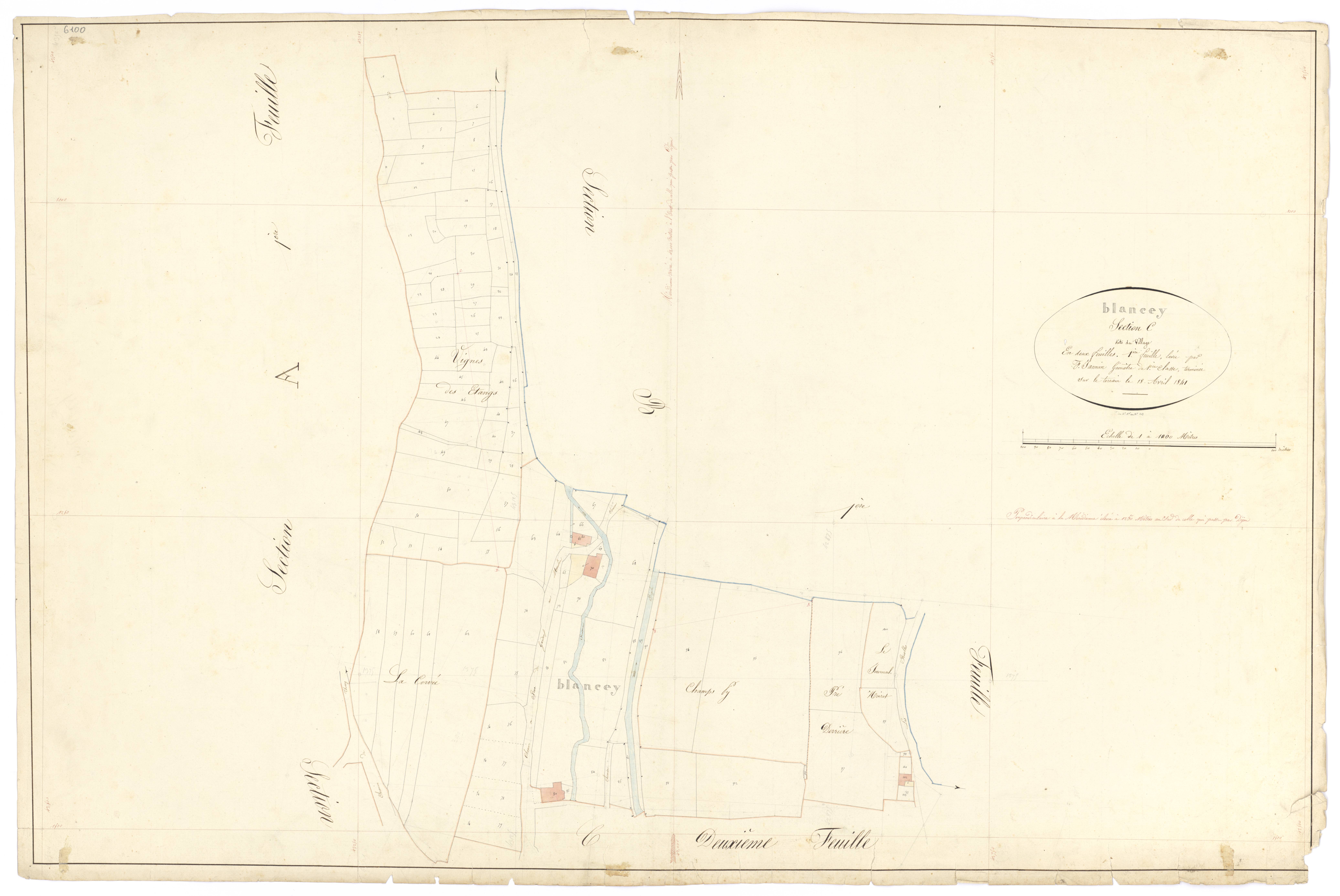 Blancey - Section C1 - 3 P PLAN 85/7