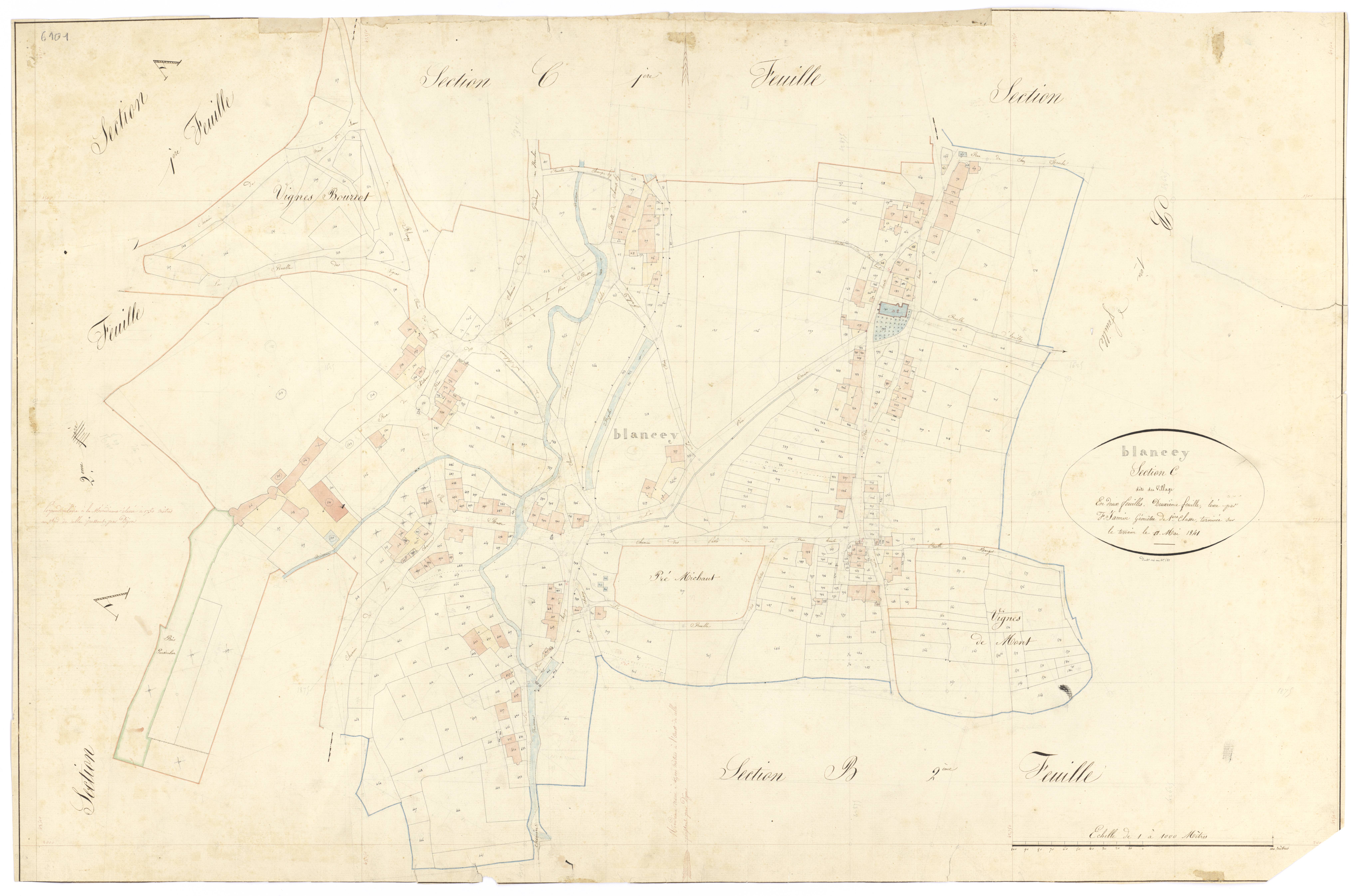 Blancey - Section C2 - 3 P PLAN 85/8