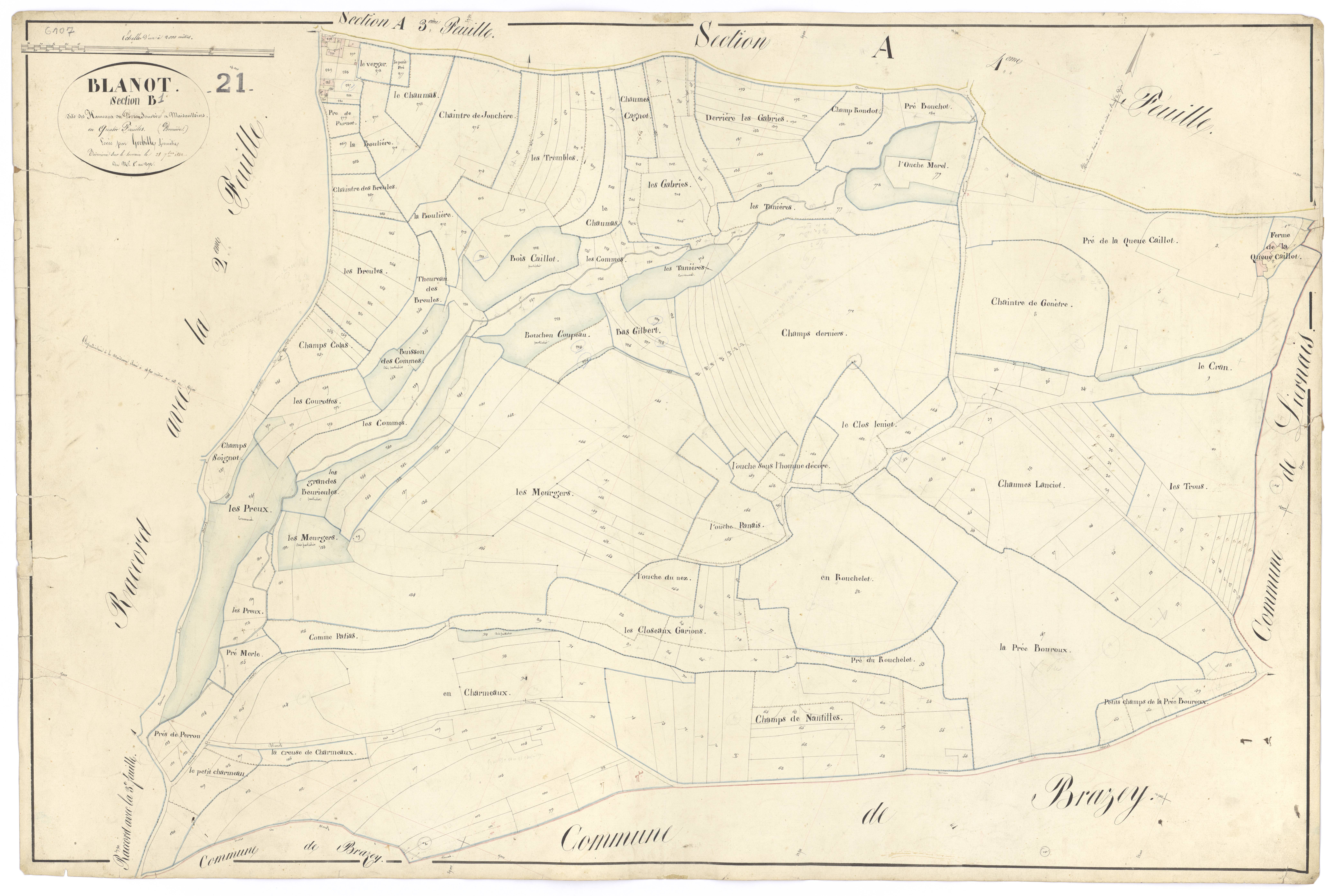 Blanot - Section B1 - 3 P PLAN 86/6