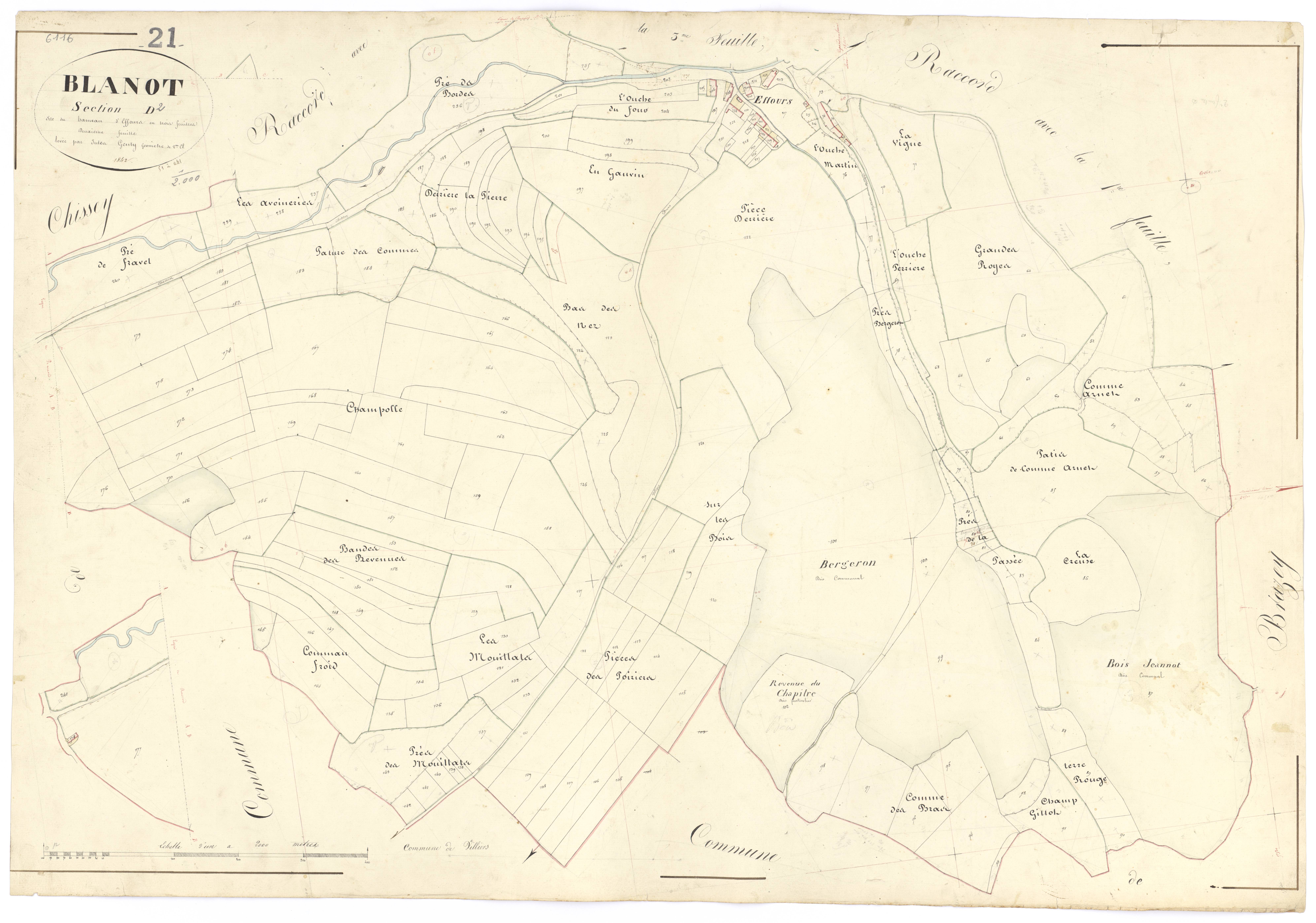 Blanot - Section D2 - 3 P PLAN 86/15