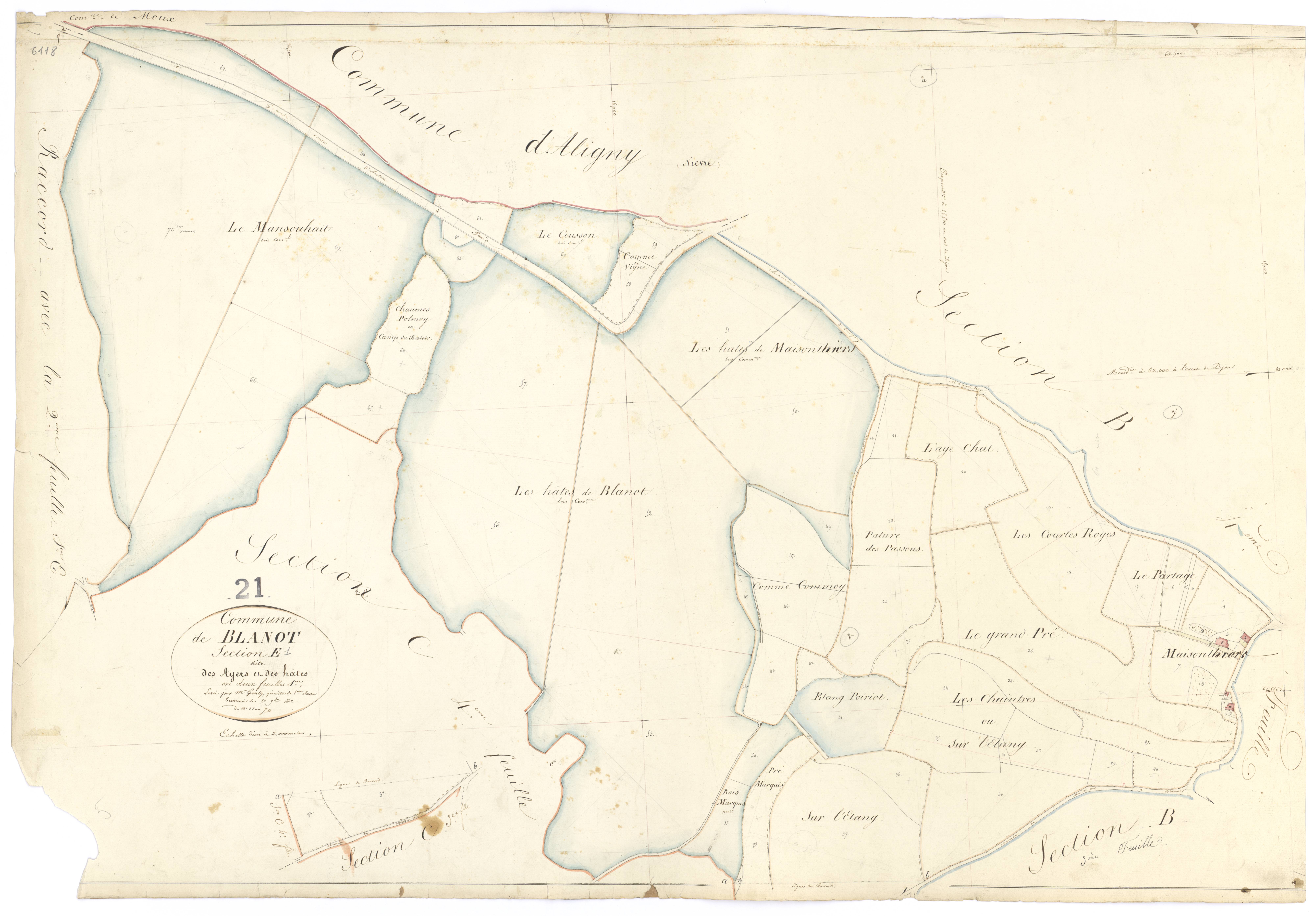 Blanot - Section E1 - 3 P PLAN 86/17
