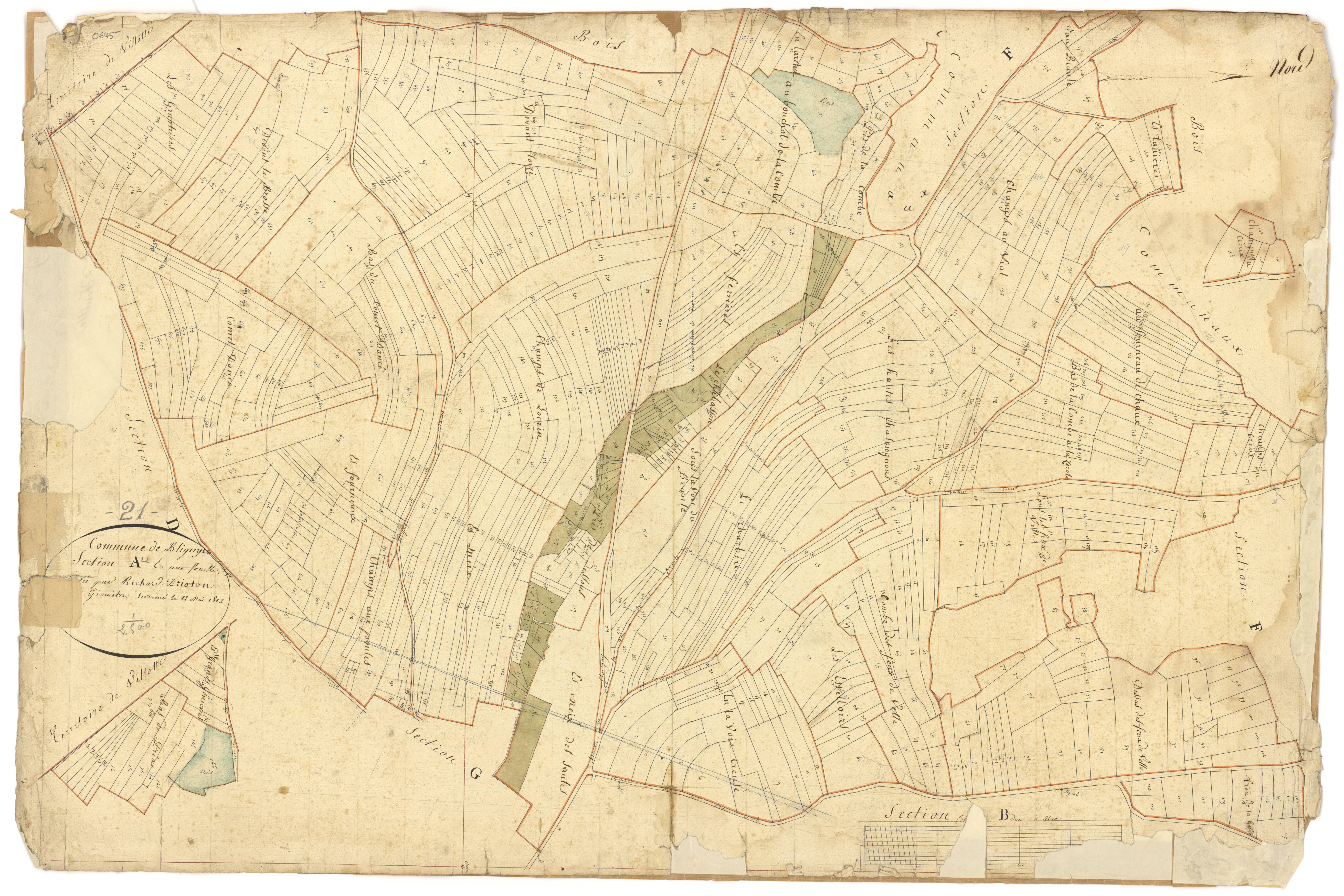 Bligny-le-Sec - Section A - 3 P PLAN 88/2