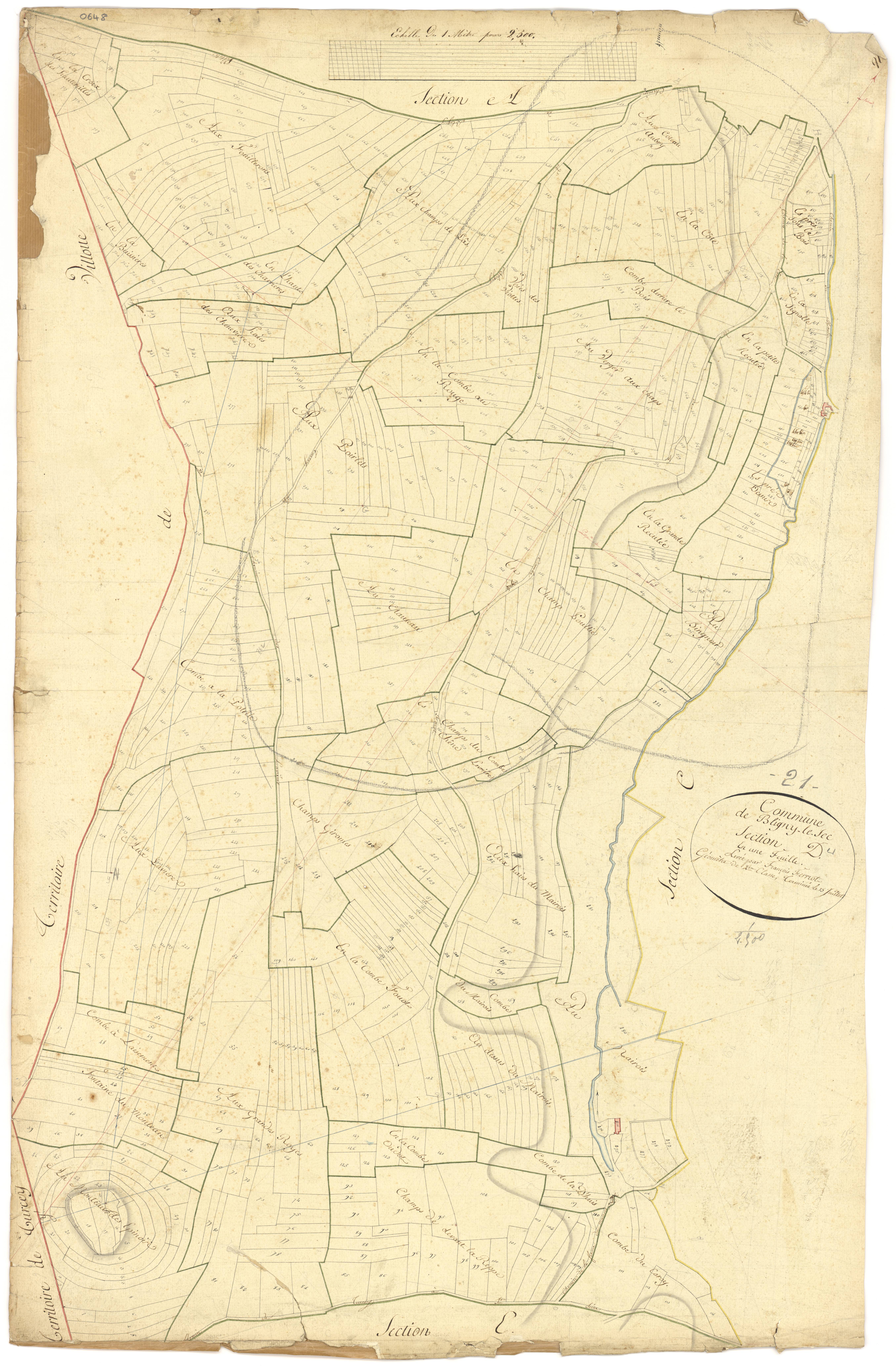 Bligny-le-Sec - Section D - 3 P PLAN 88/5