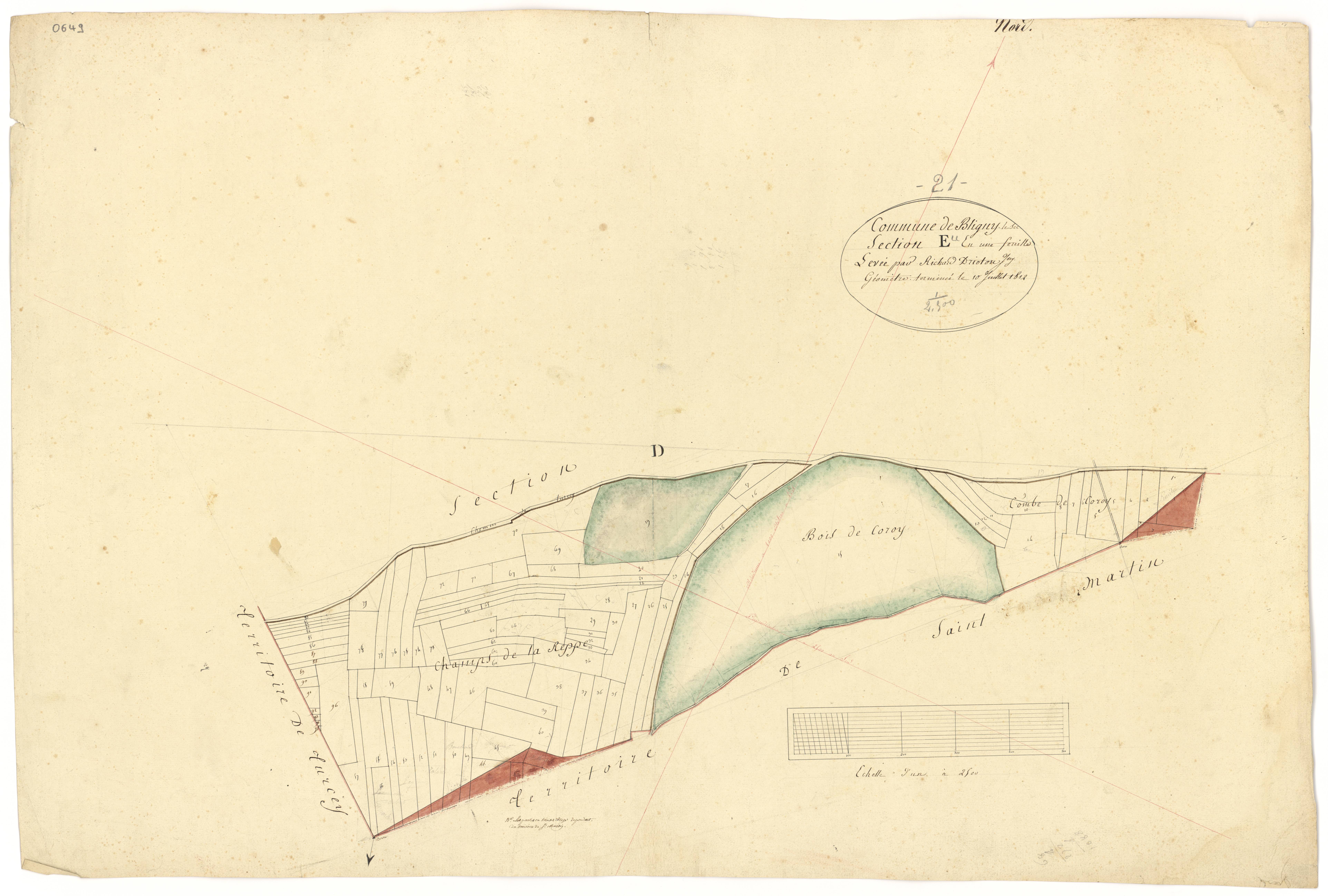 Bligny-le-Sec - Section E - 3 P PLAN 88/6