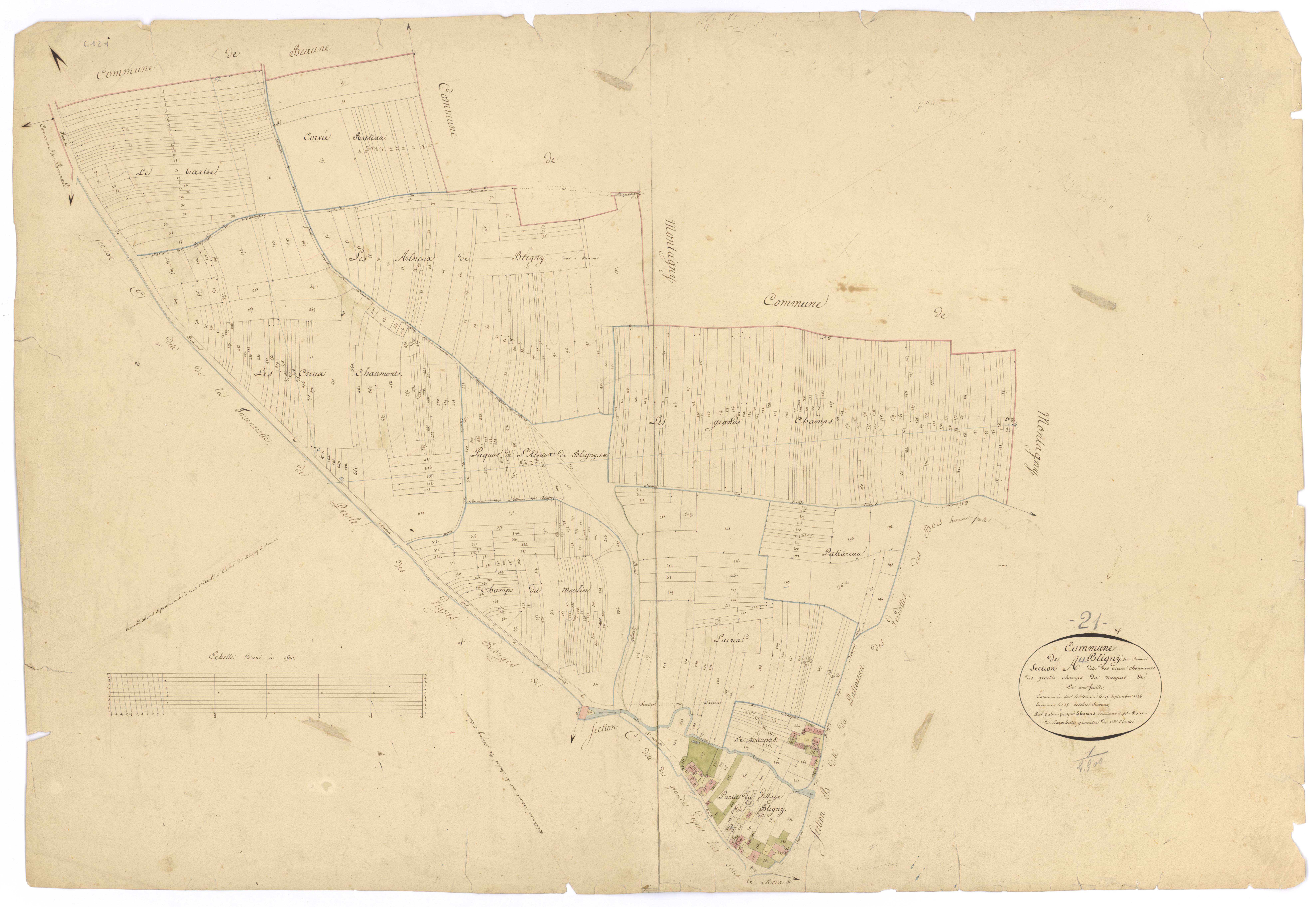 Bligny-lès-Beaune - Section A - 3 P PLAN 89/2