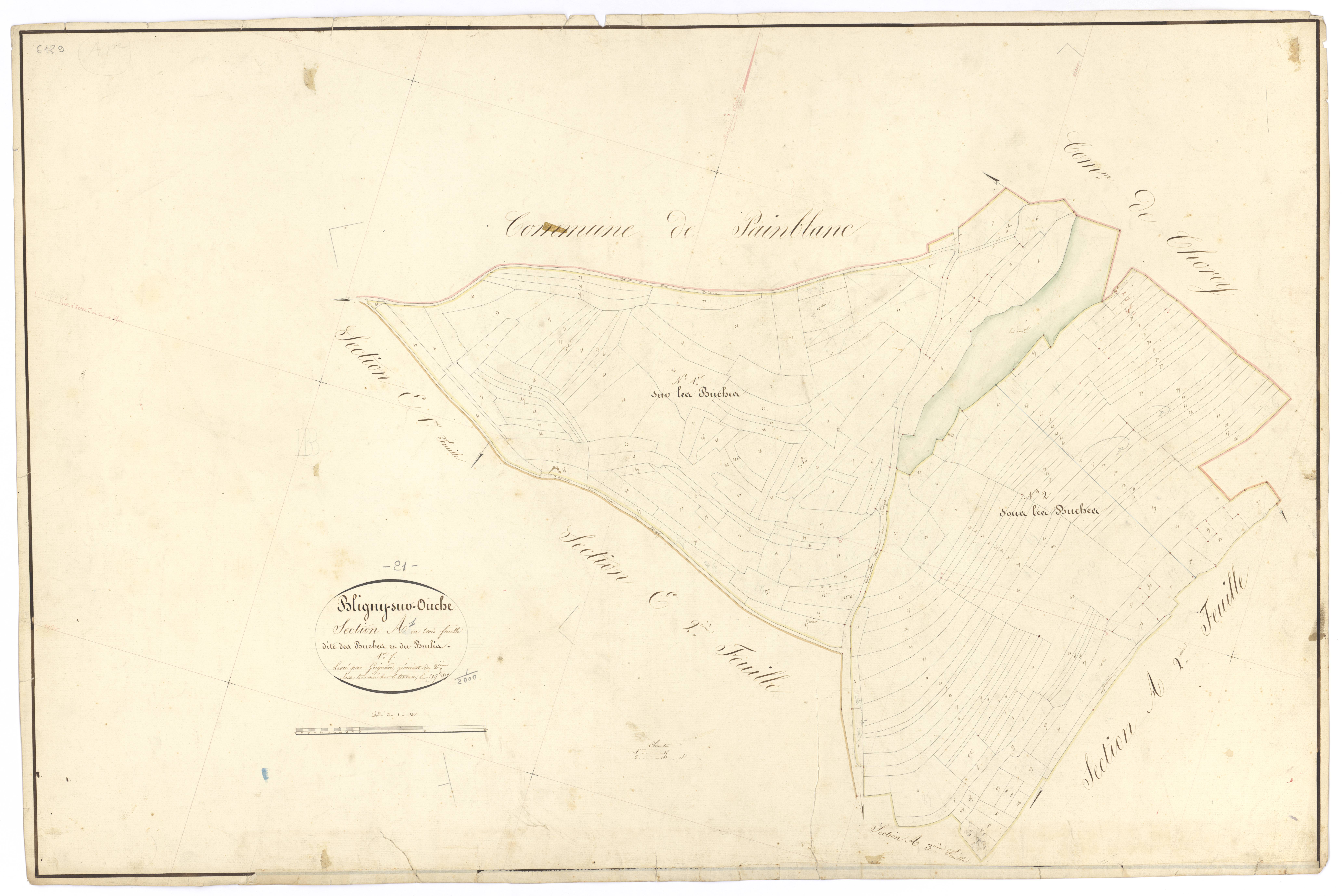 Bligny-sur-Ouche - Section A1 - 3 P PLAN 90/3