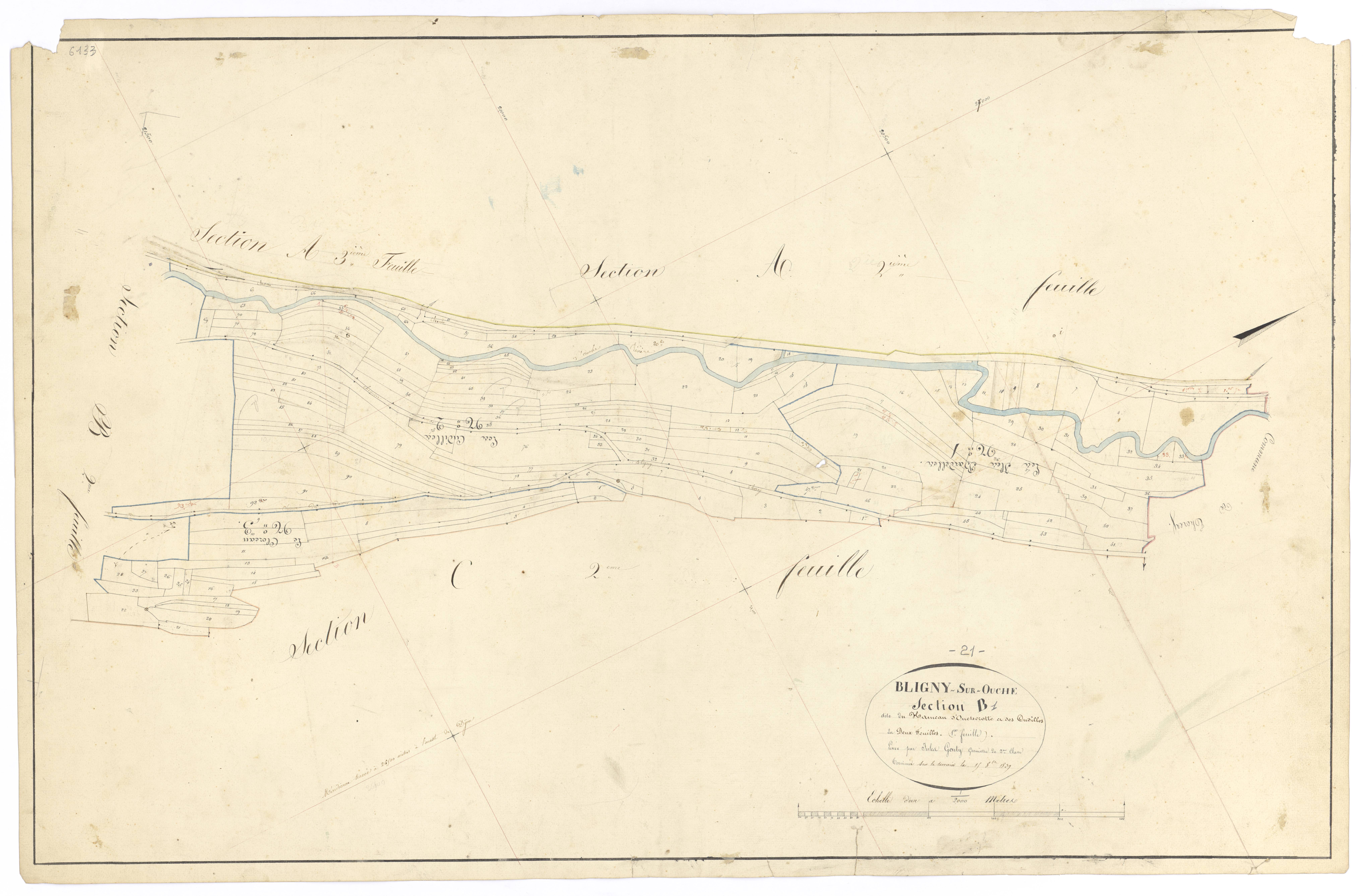 Bligny-sur-Ouche - Section B1 - 3 P PLAN 90/7