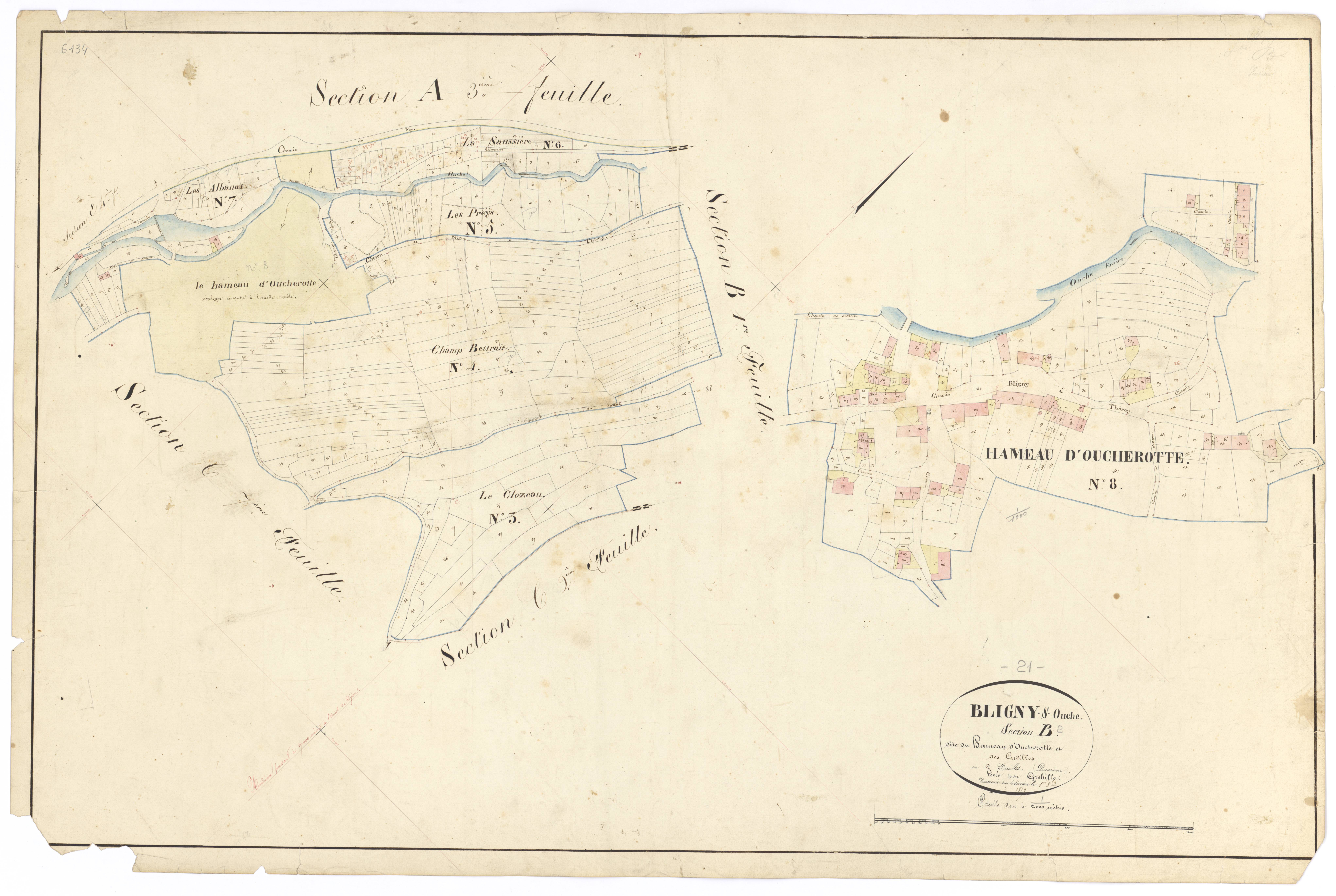 Bligny-sur-Ouche - Section B2 - 3 P PLAN 90/8