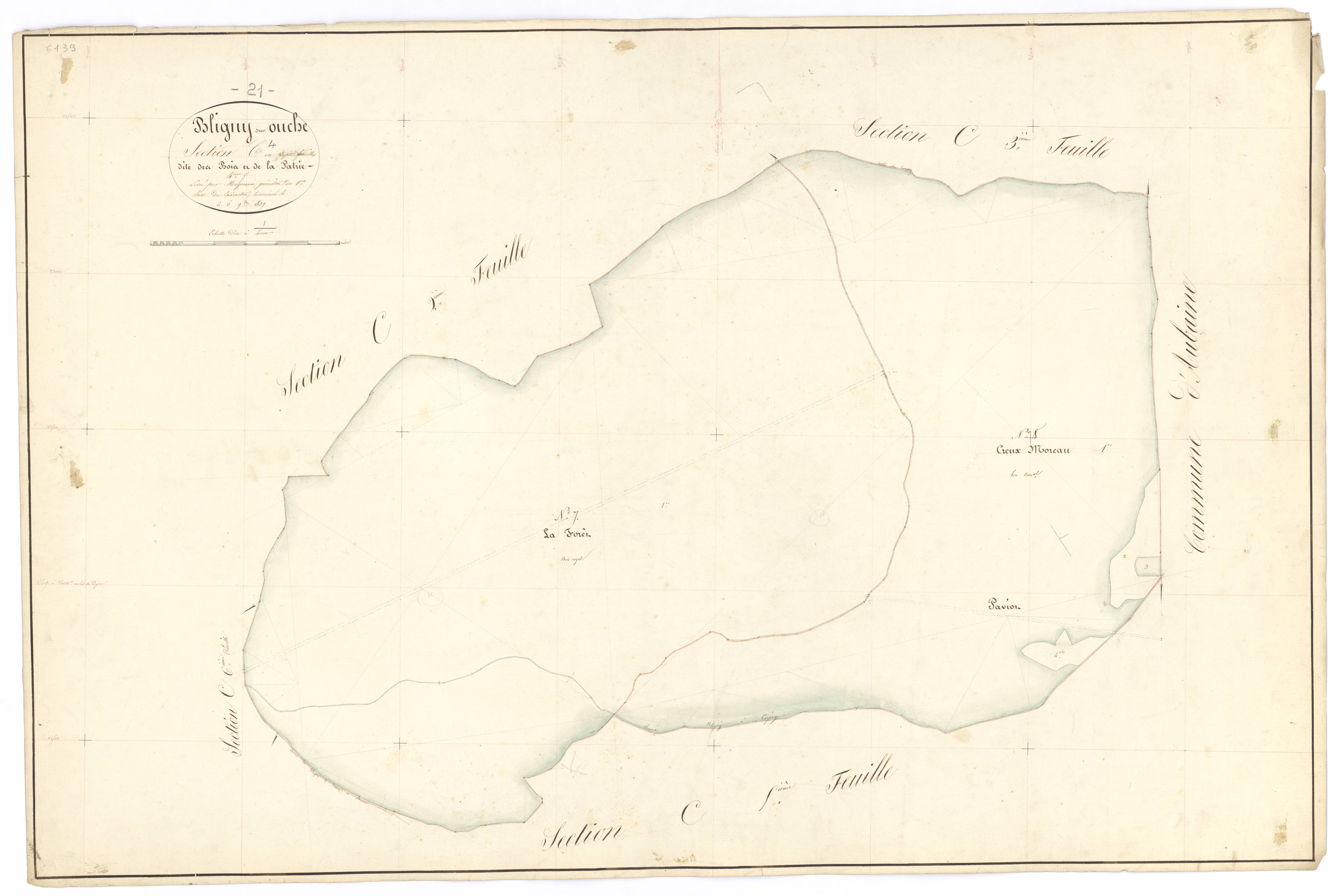 Bligny-sur-Ouche - Section C4 - 3 P PLAN 90/13