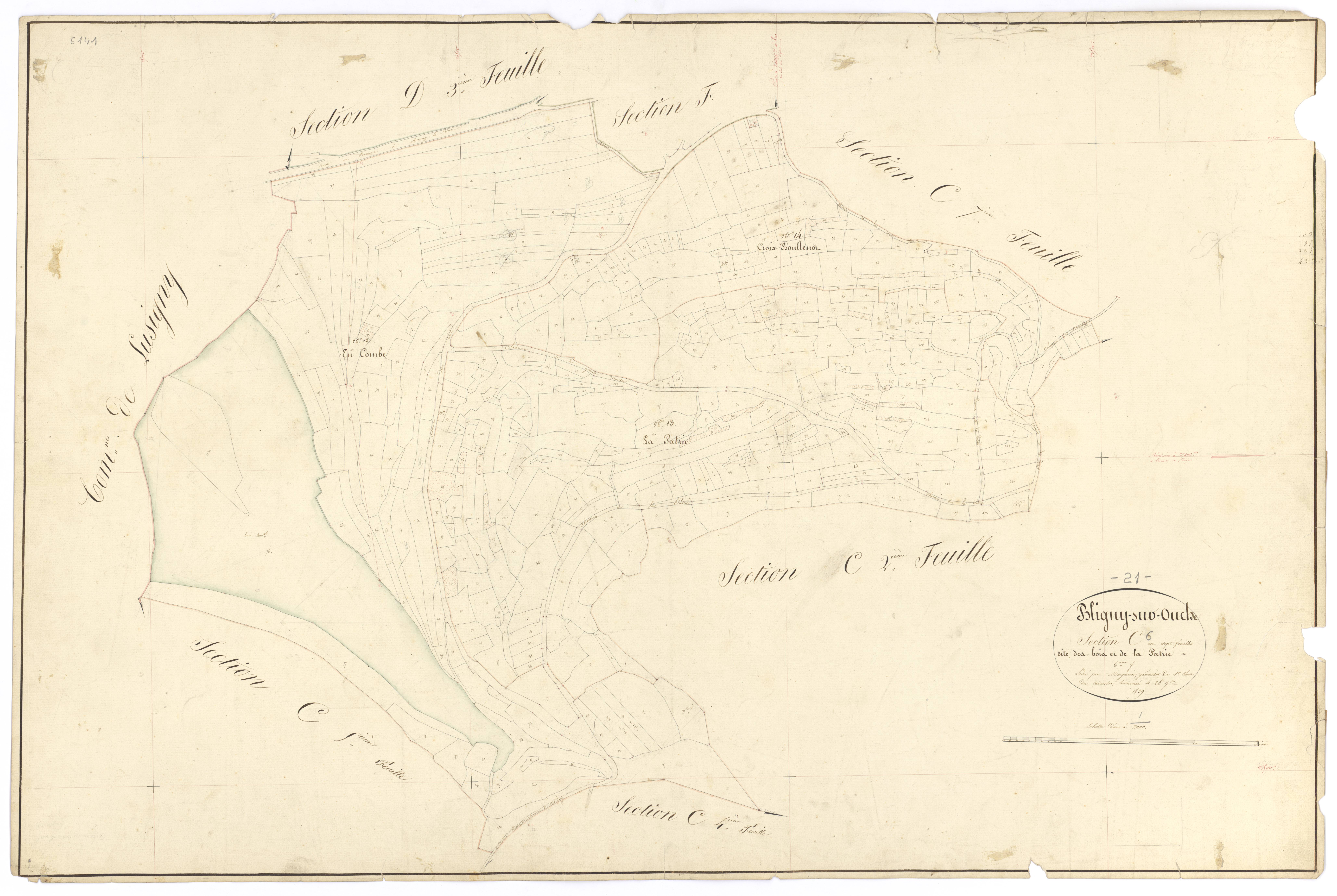 Bligny-sur-Ouche - Section C6 - 3 P PLAN 90/15