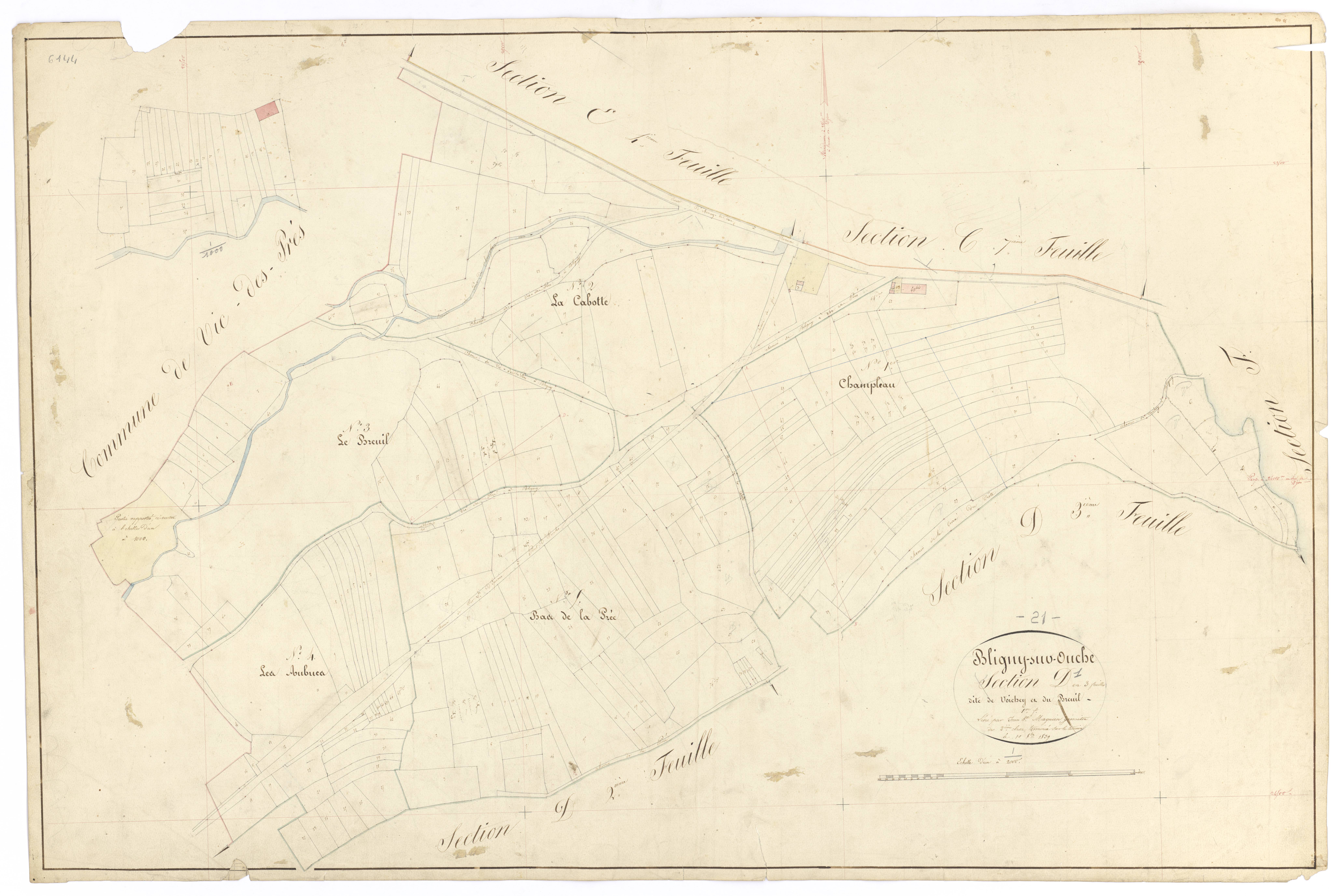 Bligny-sur-Ouche - Section D1 - 3 P PLAN 90/18