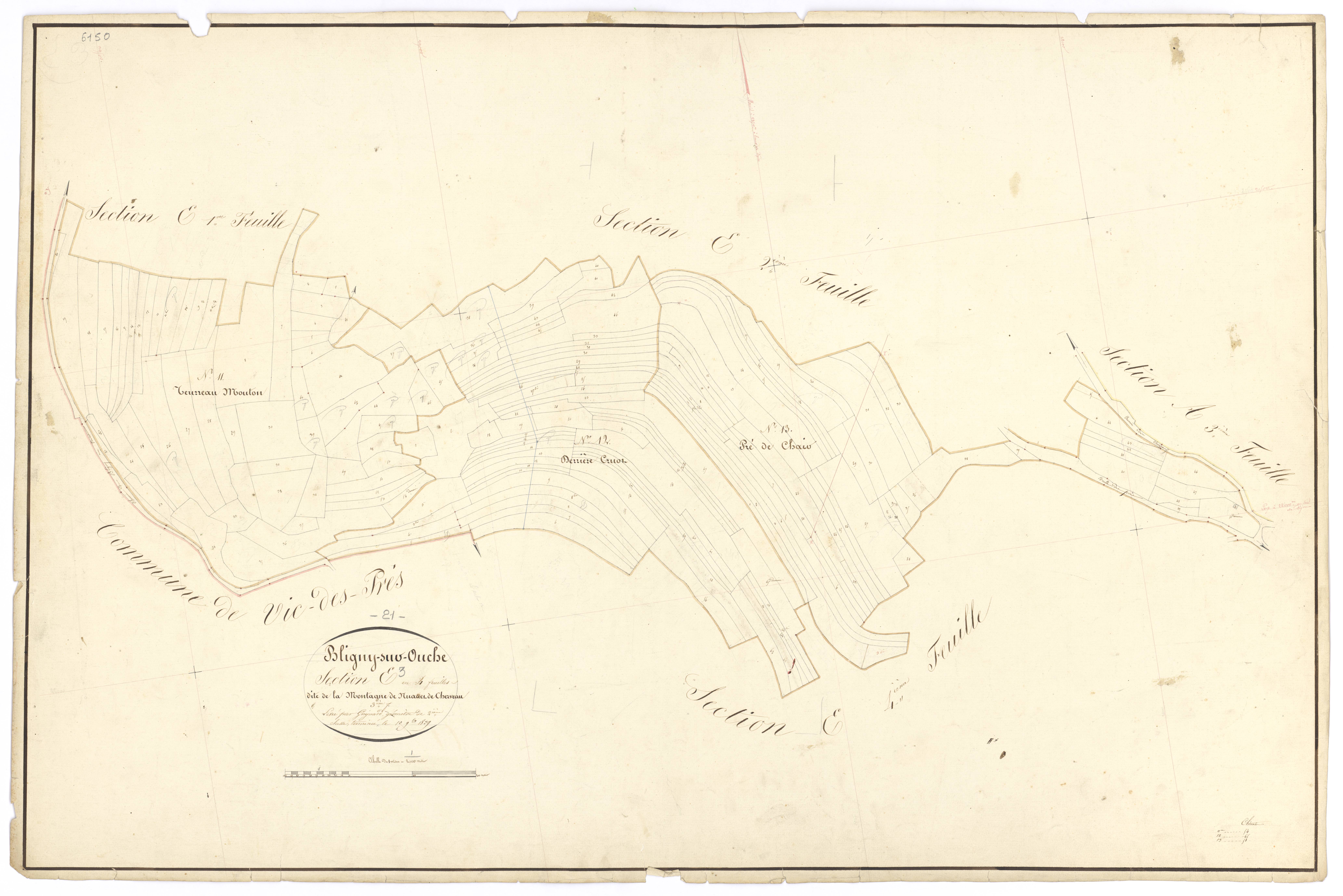 Bligny-sur-Ouche - Section E3 - 3 P PLAN 90/24