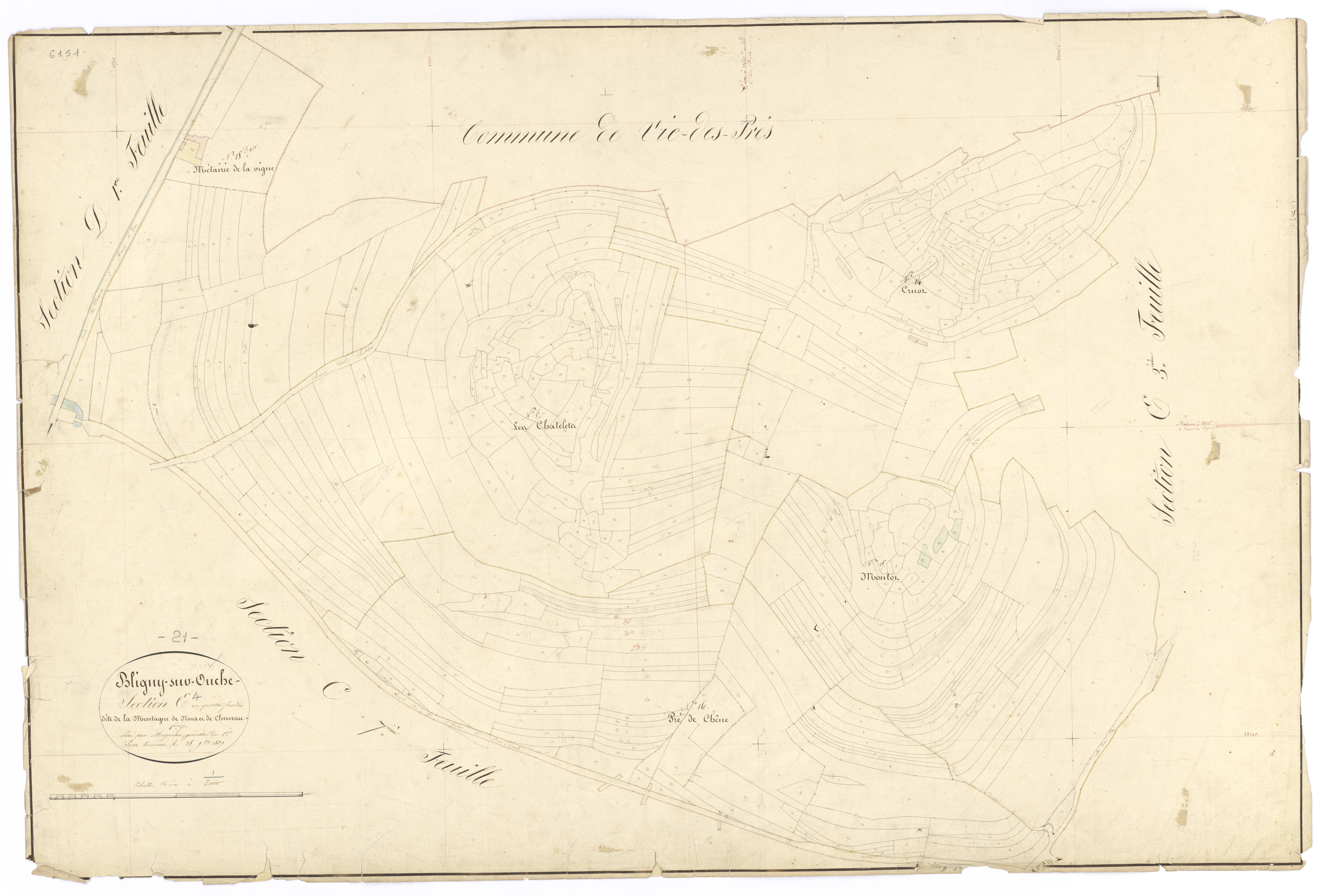 Bligny-sur-Ouche - Section E4 - 3 P PLAN 90/25