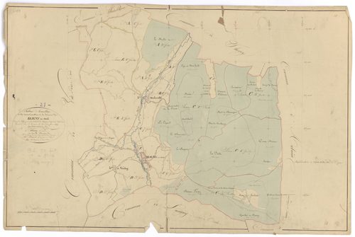 Bligny-sur-Ouche - Tableau d'assemblage - 3 P PLAN 90/1