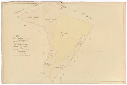 Bligny-sur-Ouche - Section A (tableau d'assemblage) - 3 P PLAN 90/2