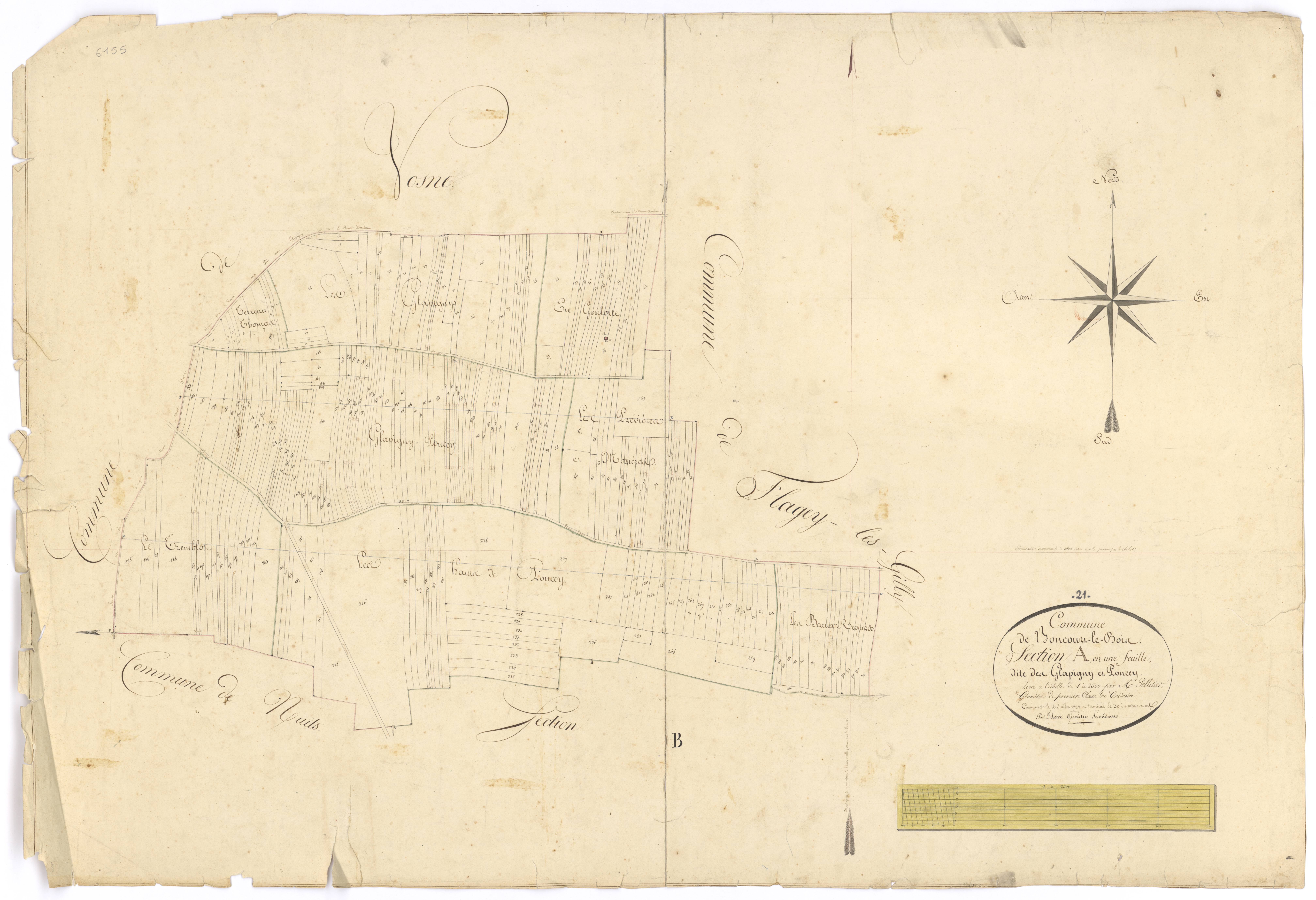 Boncourt-le-Bois - Section A - 3 P PLAN 91/2