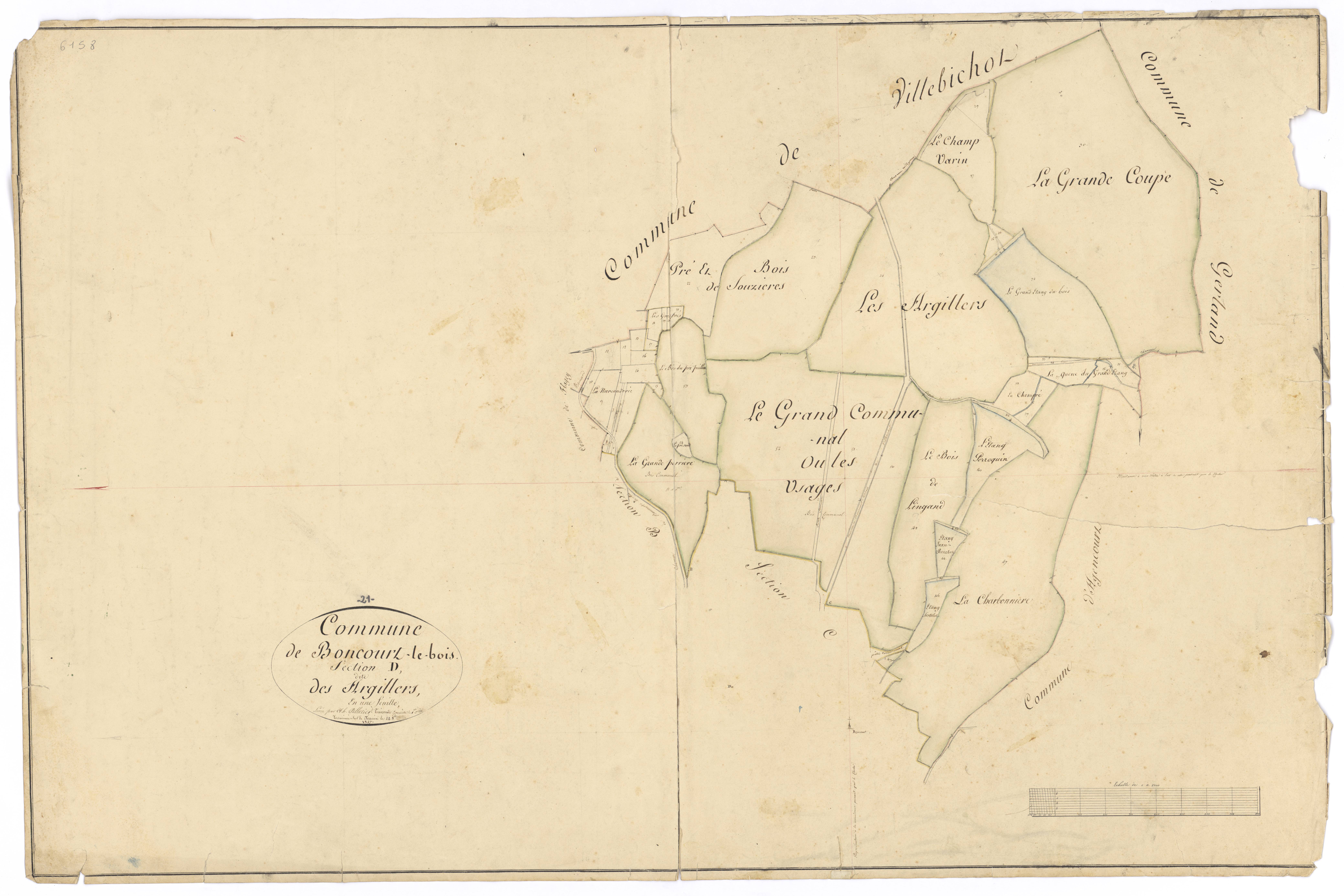 Boncourt-le-Bois - Section D - 3 P PLAN 91/5