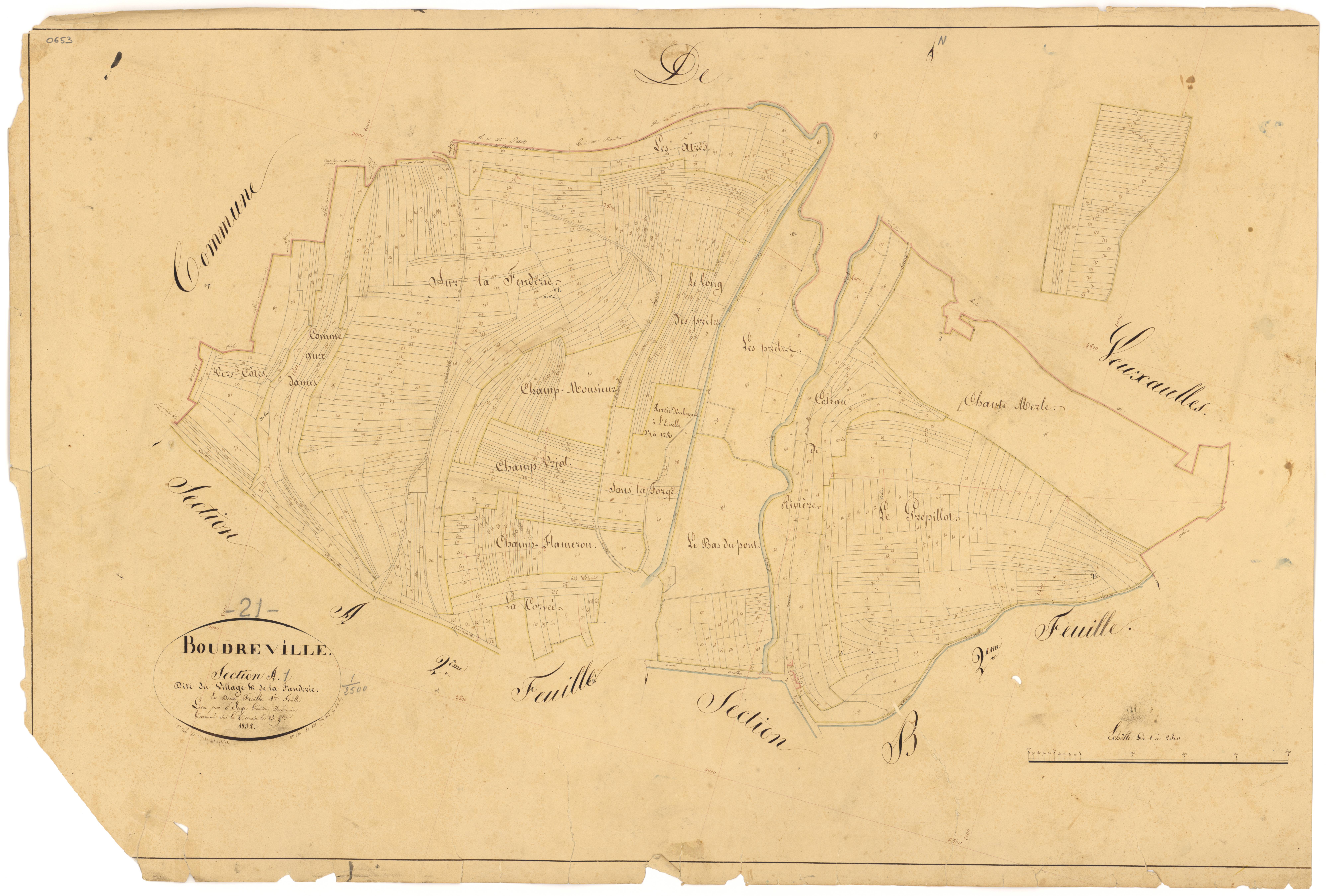 Boudreville - Section A1 - 3 P PLAN 93/2