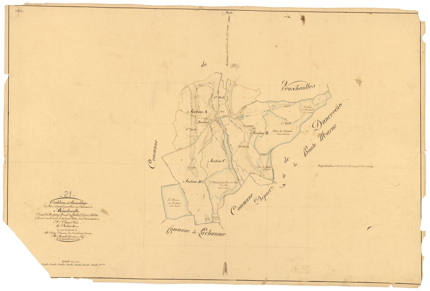 Boudreville - Tableau d'assemblage - 3 P PLAN 93/1