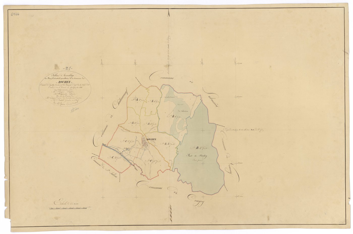 Bouhey - Tableau d'assemblage - 3 P PLAN 94/1