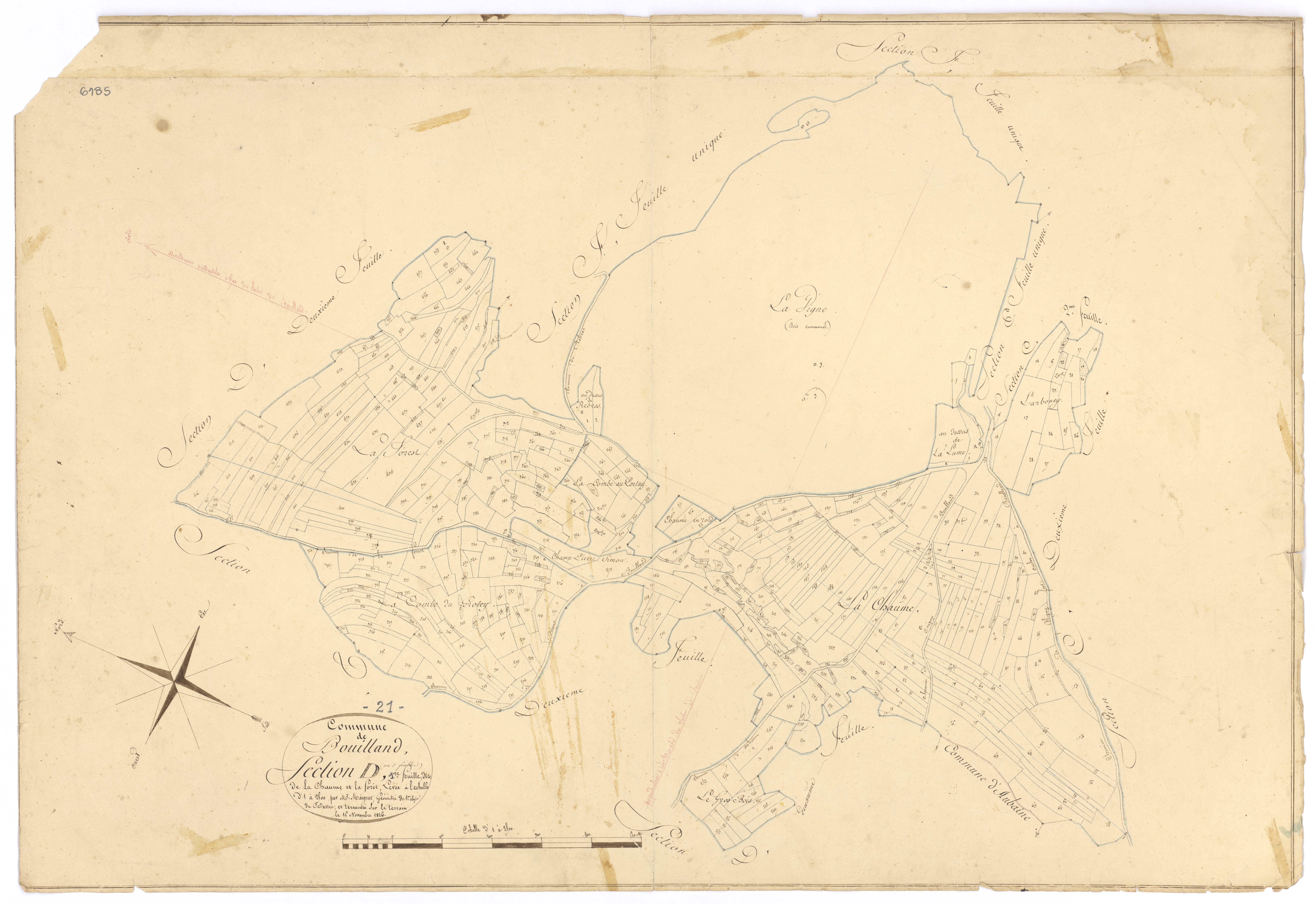 Bouilland - Section D1 - 3 P PLAN 95/9