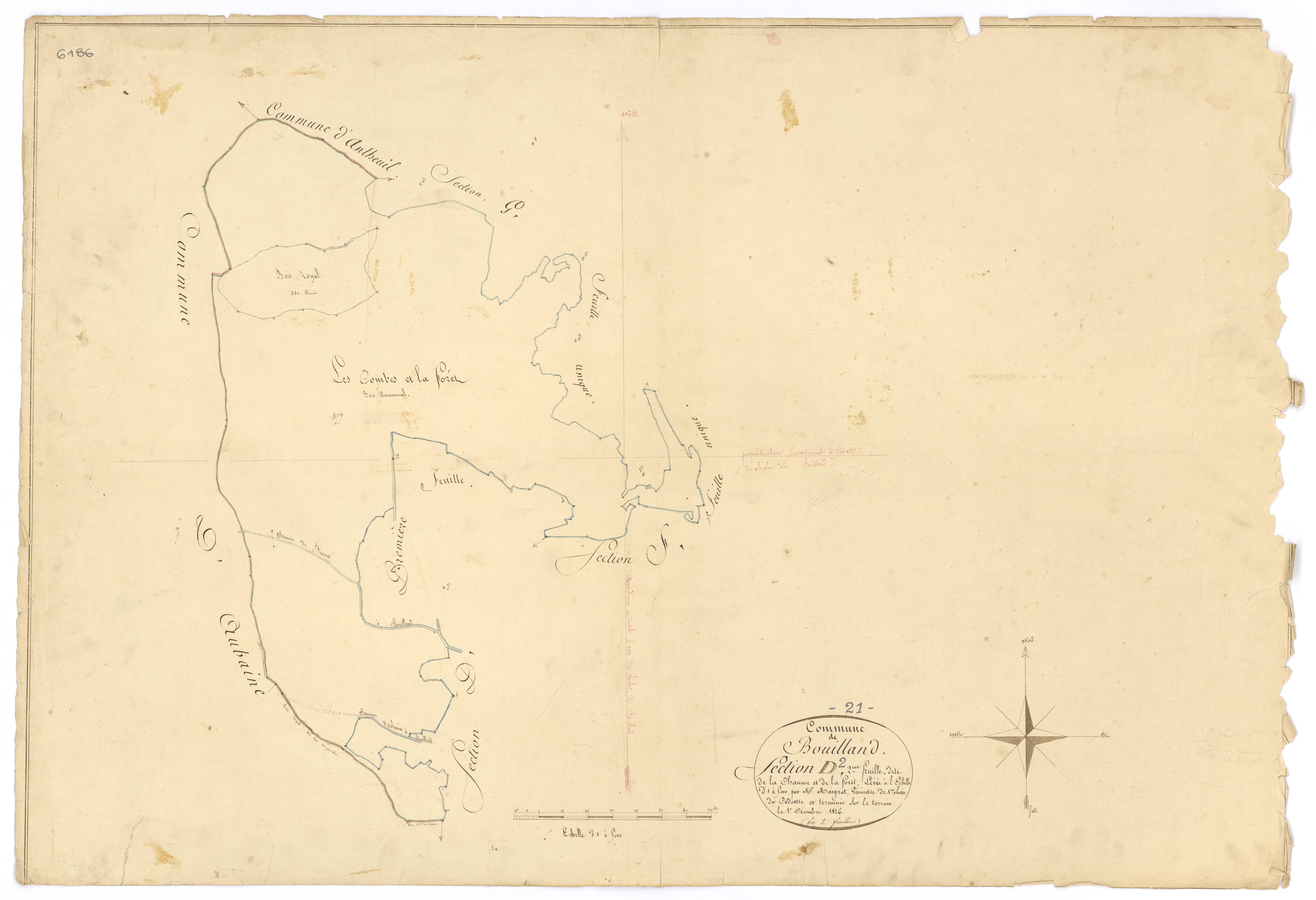 Bouilland - Section D2 - 3 P PLAN 95/10