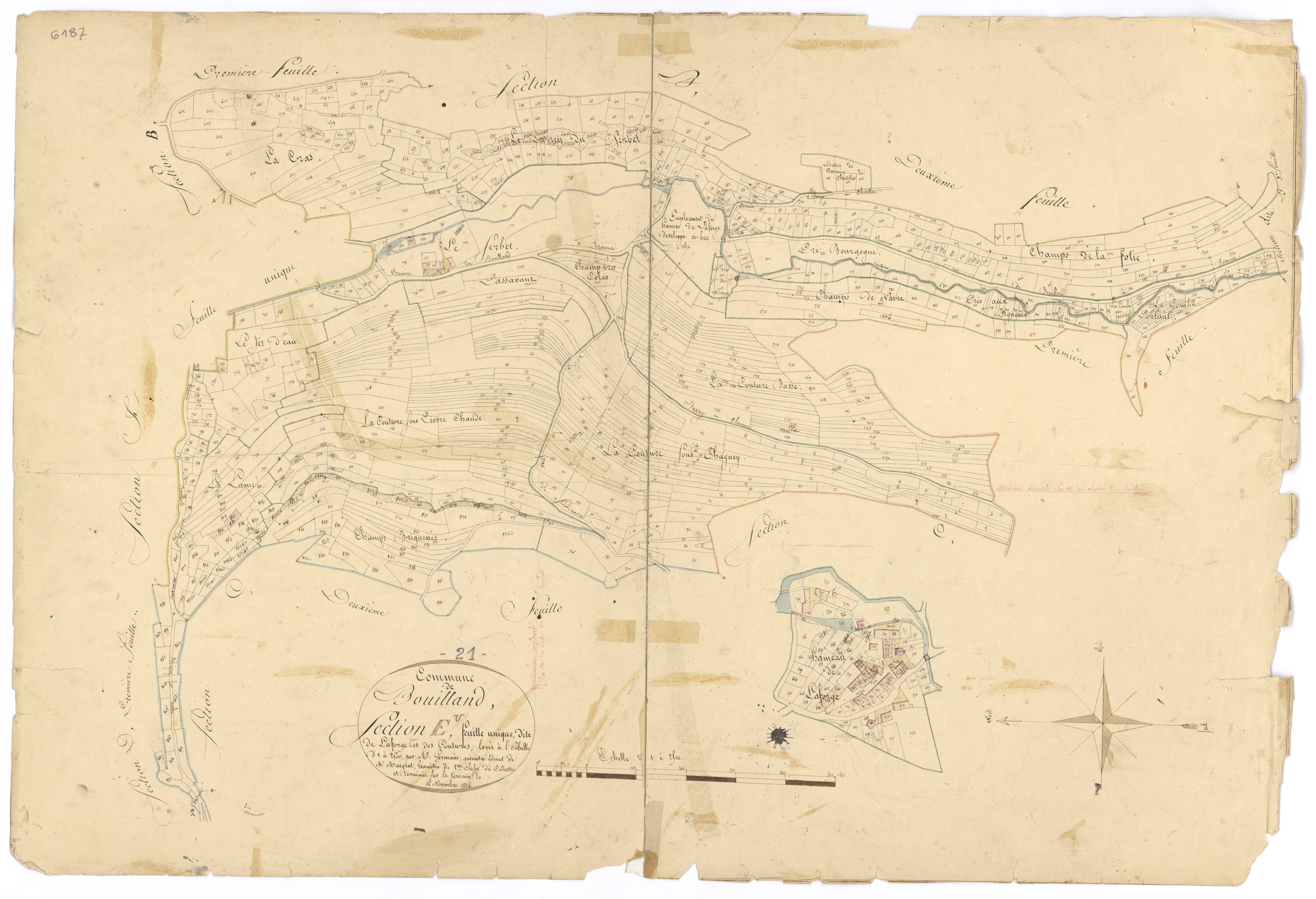 Bouilland - Section E - 3 P PLAN 95/11