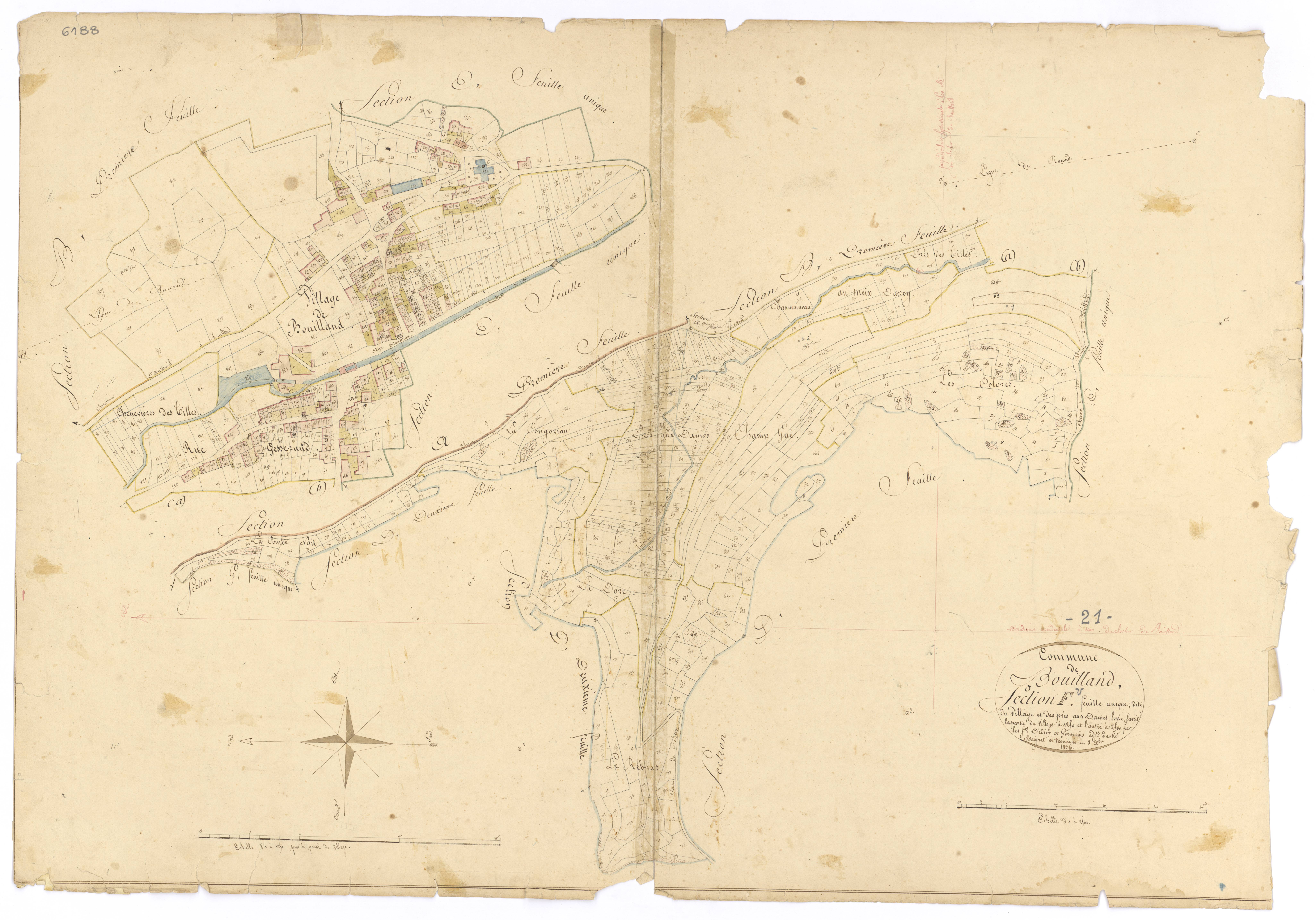 Bouilland - Section F - 3 P PLAN 95/12
