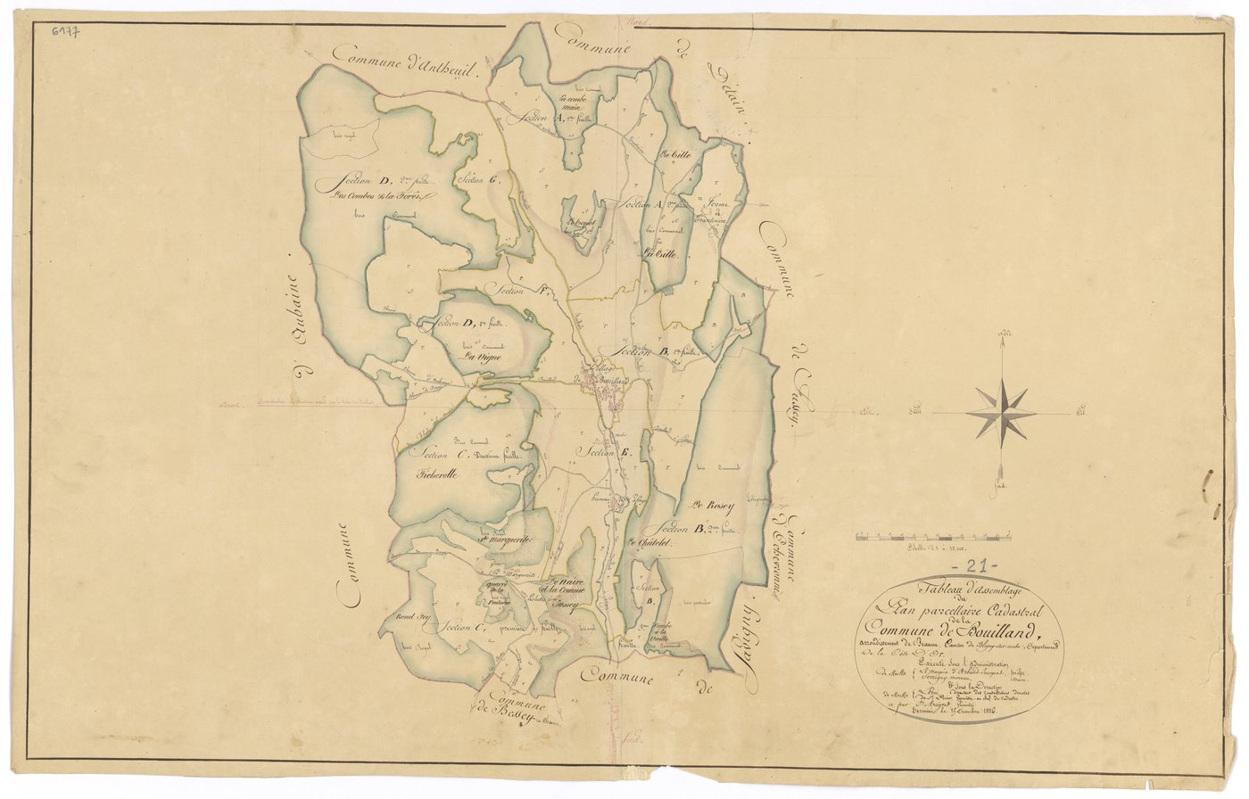 Bouilland - Tableau d'assemblage - 3 P PLAN 95/1