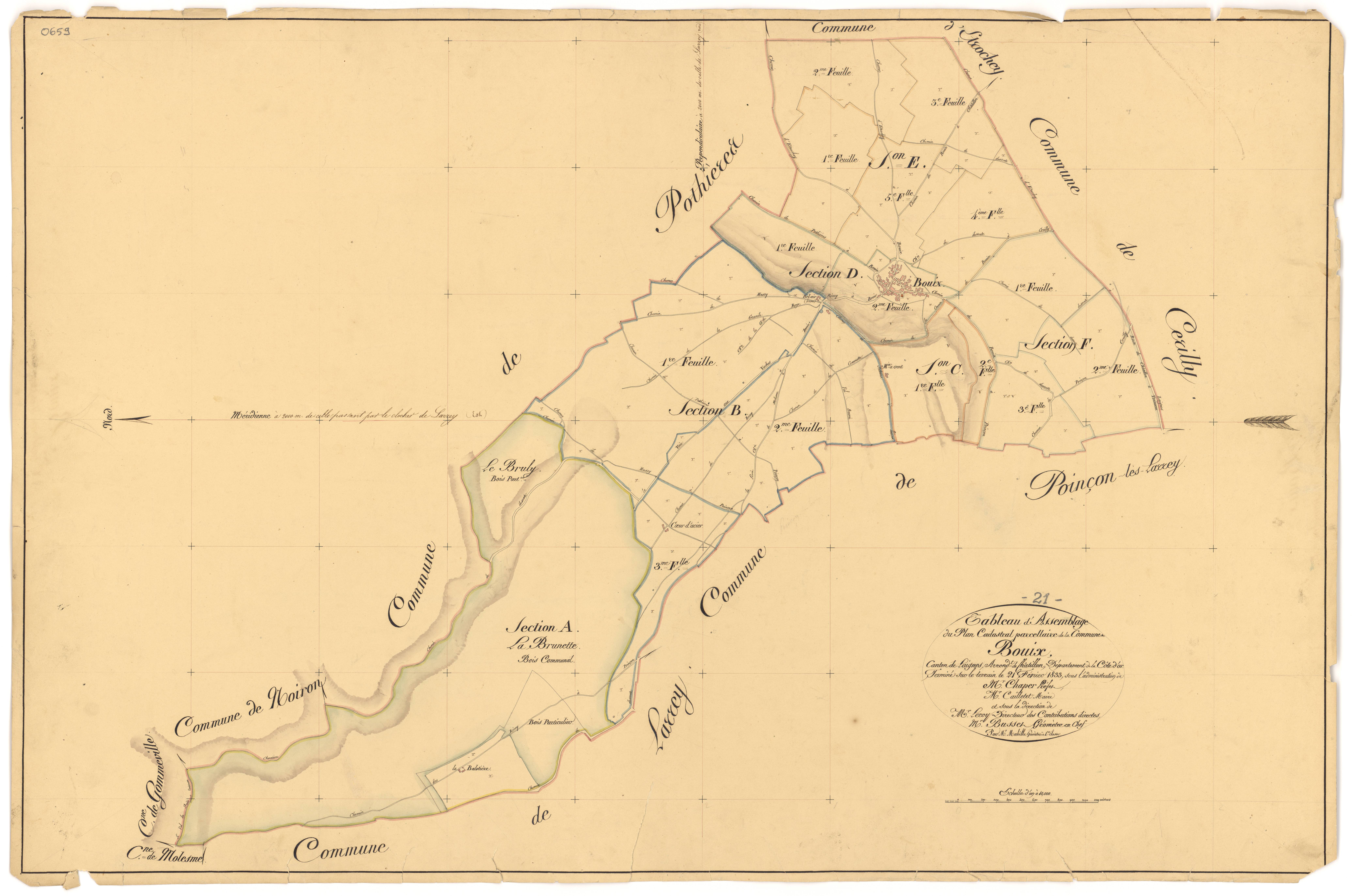 Bouix - Tableau d'assemblage - 3 P PLAN 96/1