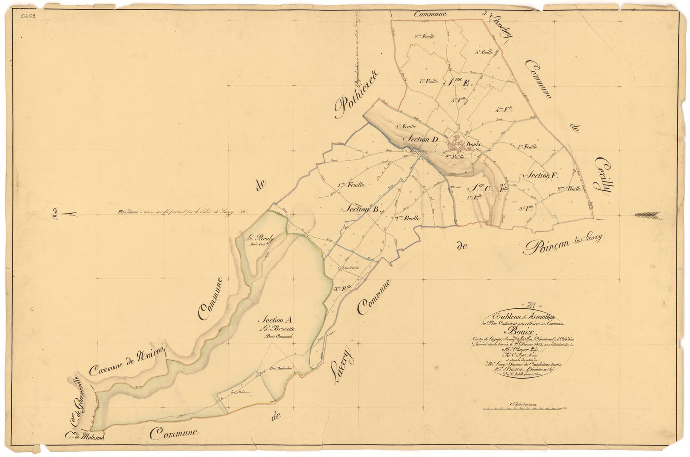 Bouix - Tableau d'assemblage - 3 P PLAN 96/1