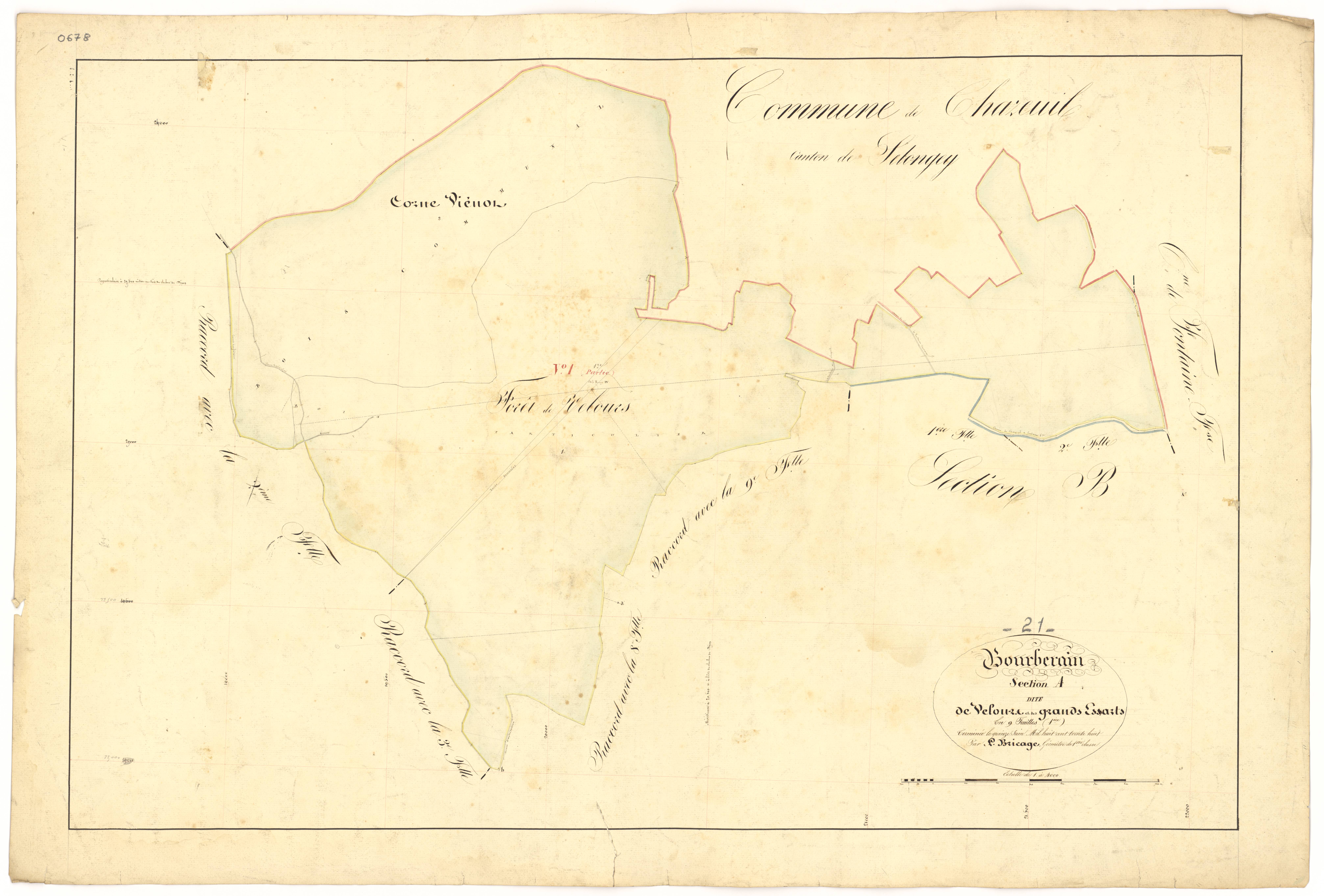 Bourberain - Section A1 - 3 P PLAN 97/3
