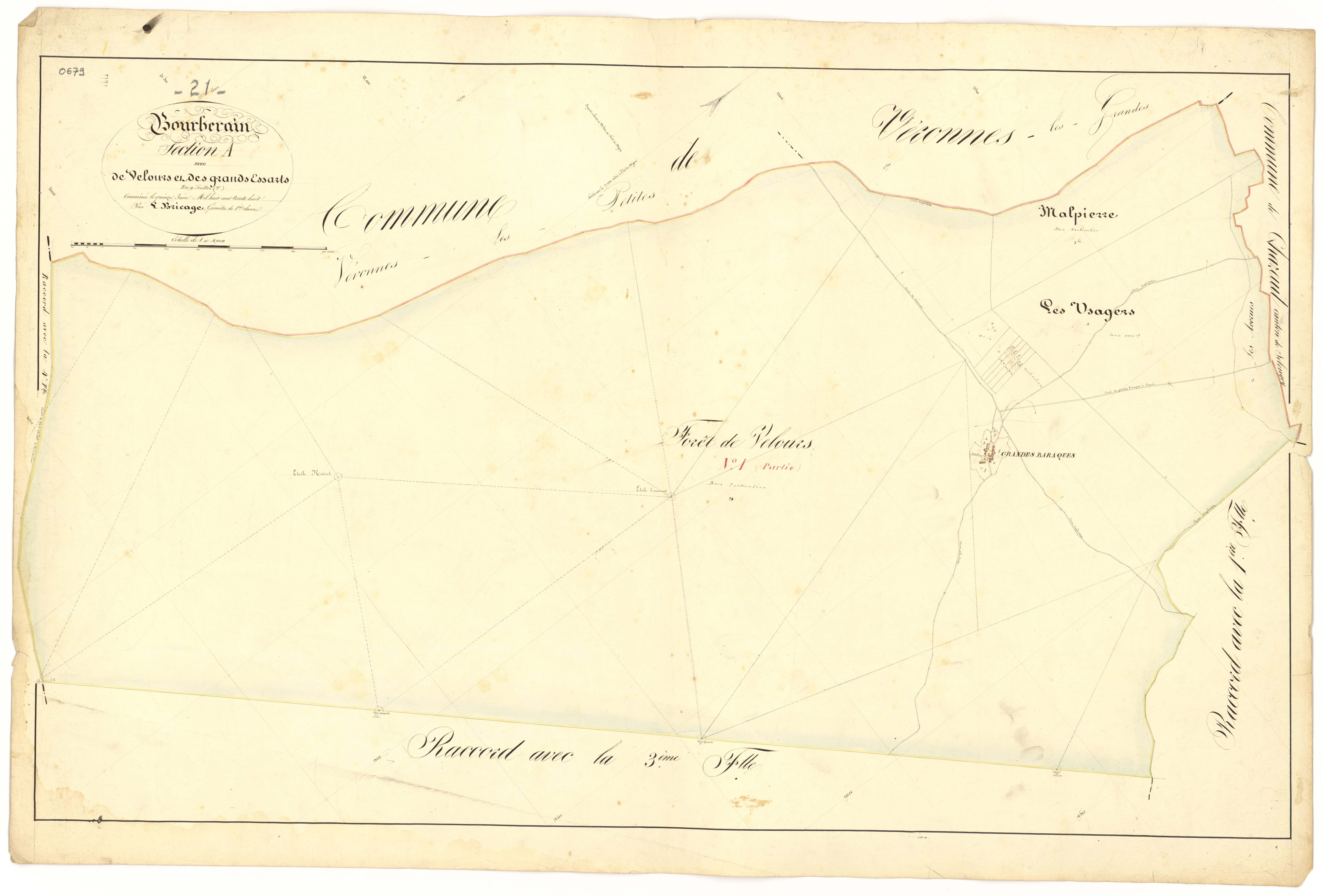 Bourberain - Section A2 - 3 P PLAN 97/4