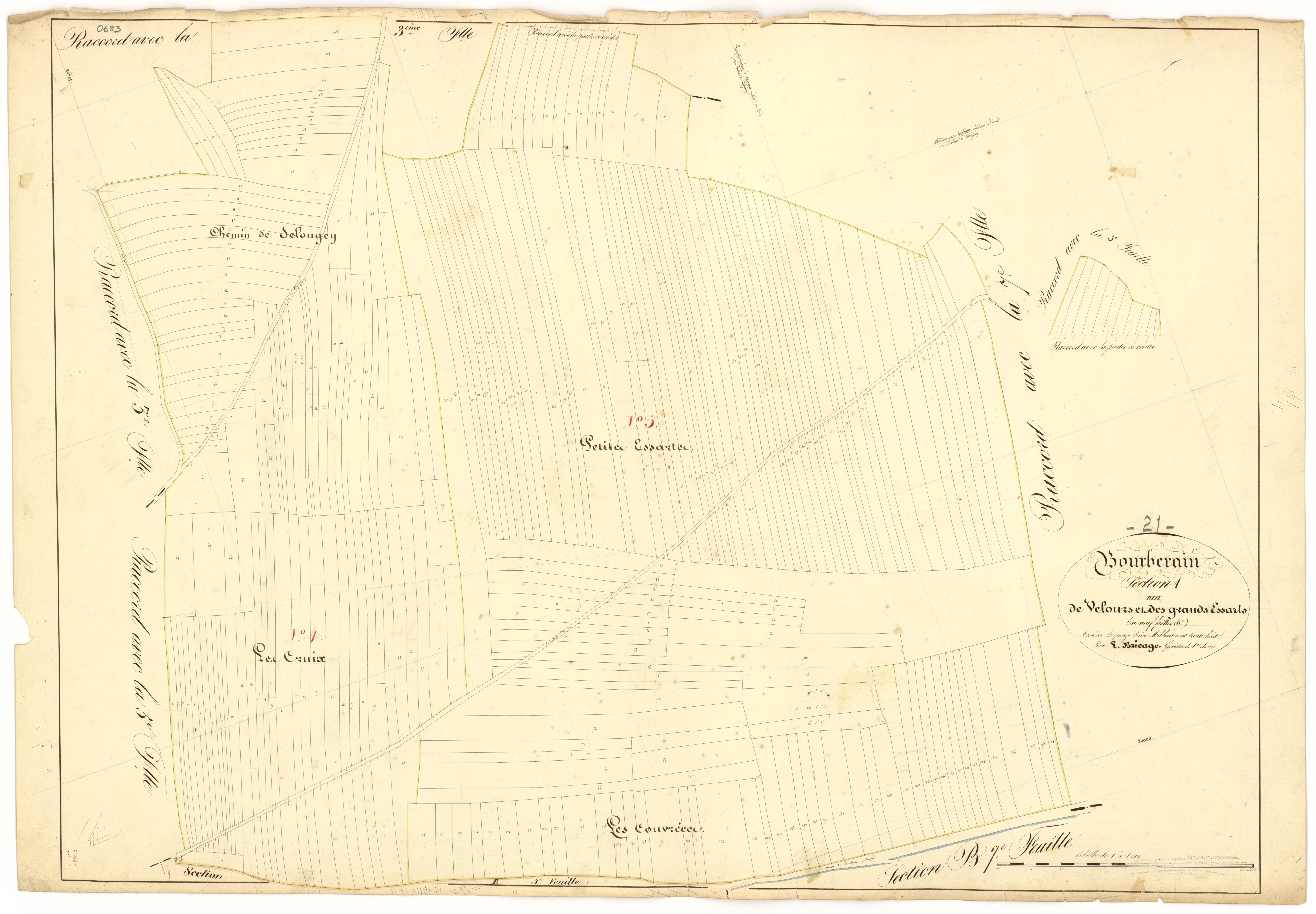 Bourberain - Section A6 - 3 P PLAN 97/8