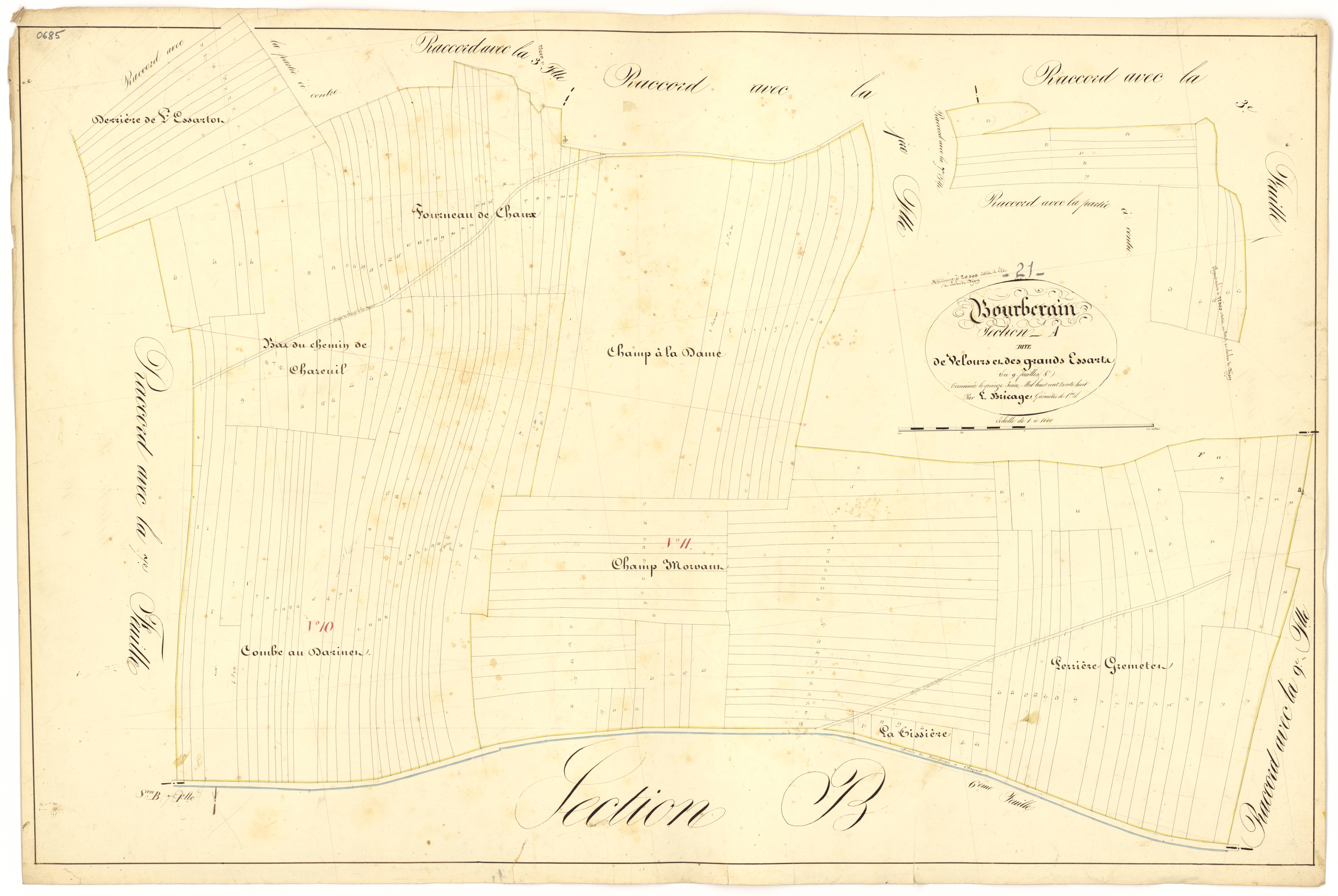 Bourberain - Section A8 - 3 P PLAN 97/10