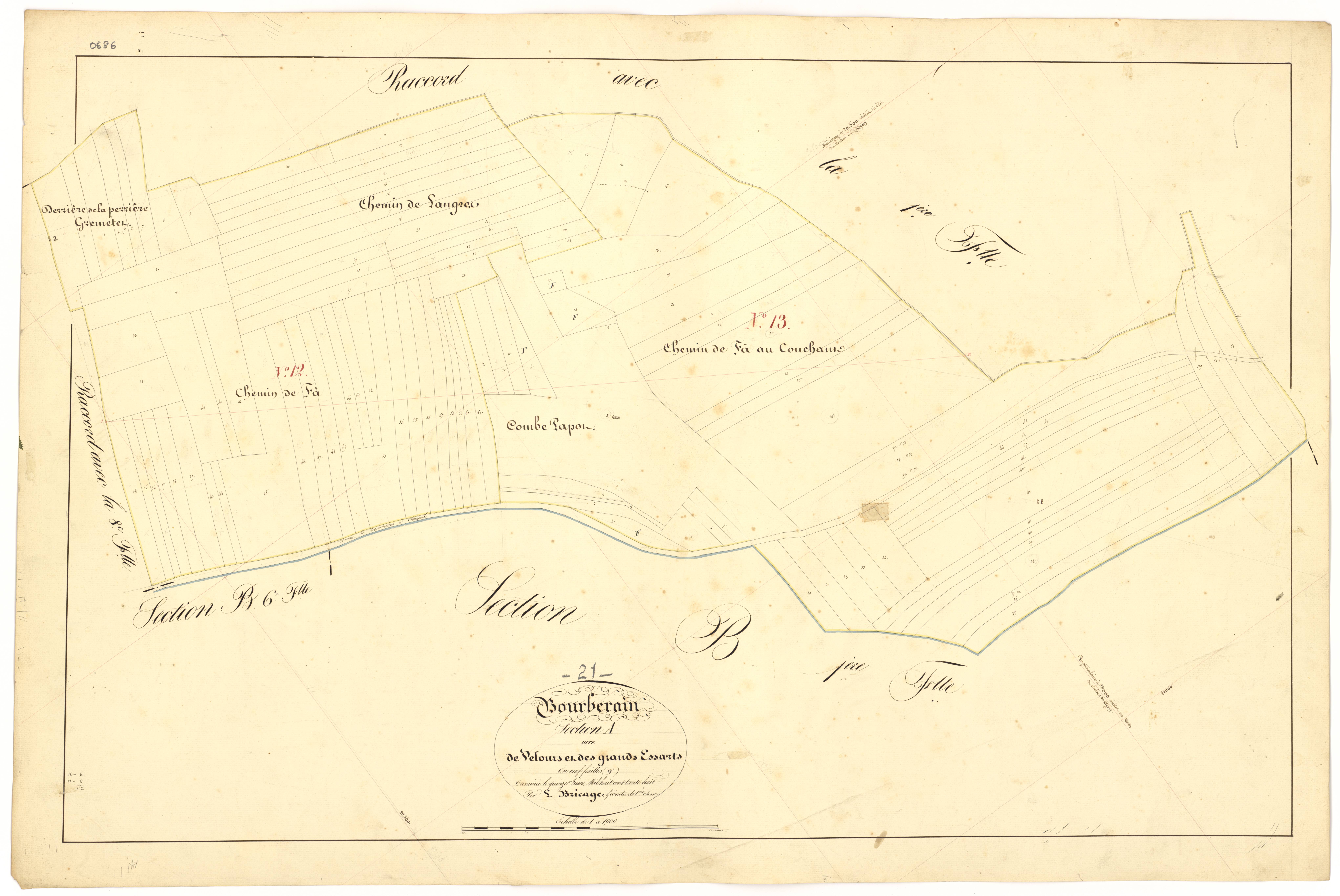 Bourberain - Section A9 - 3 P PLAN 97/11