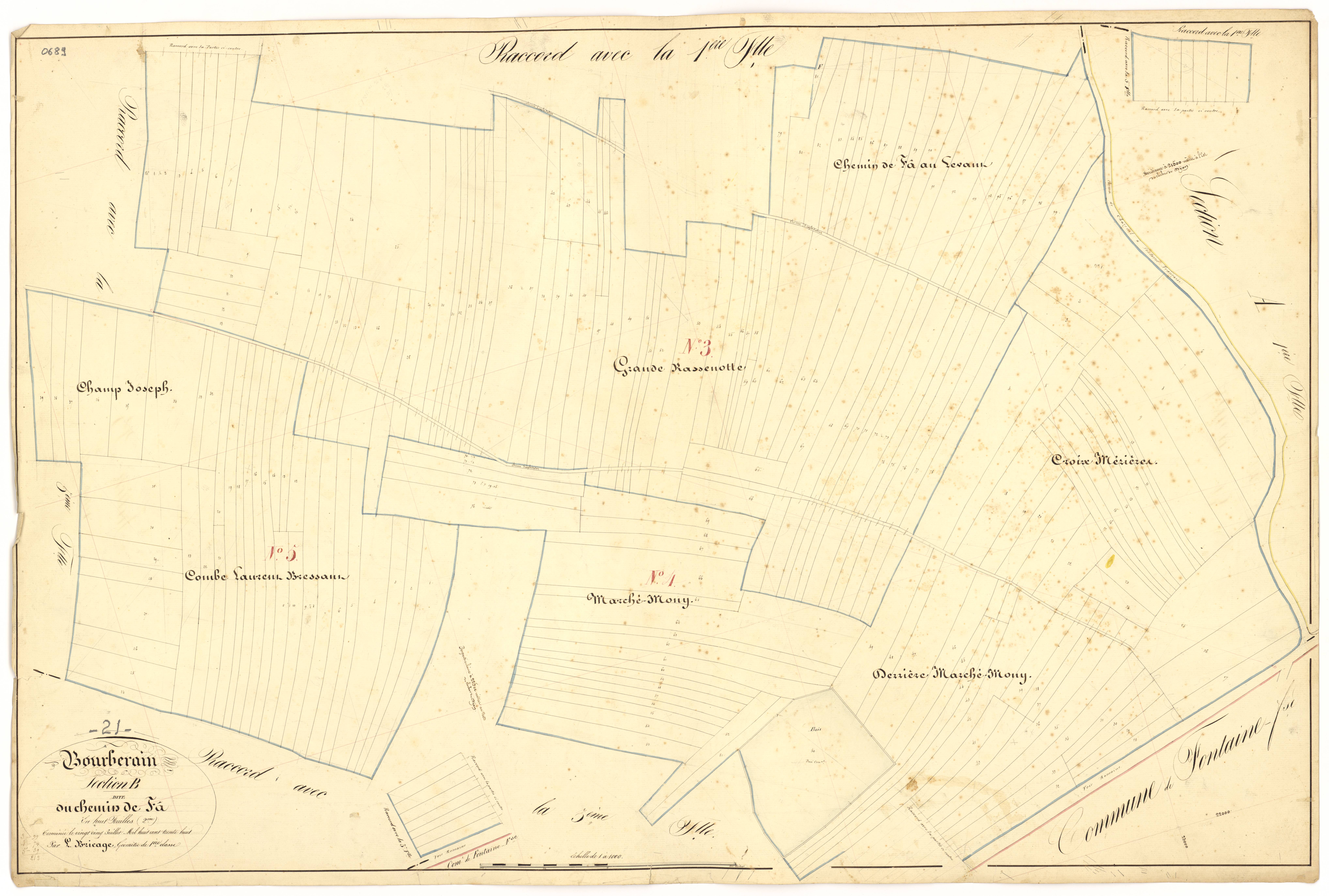 Bourberain - Section B2 - 3 P PLAN 97/14