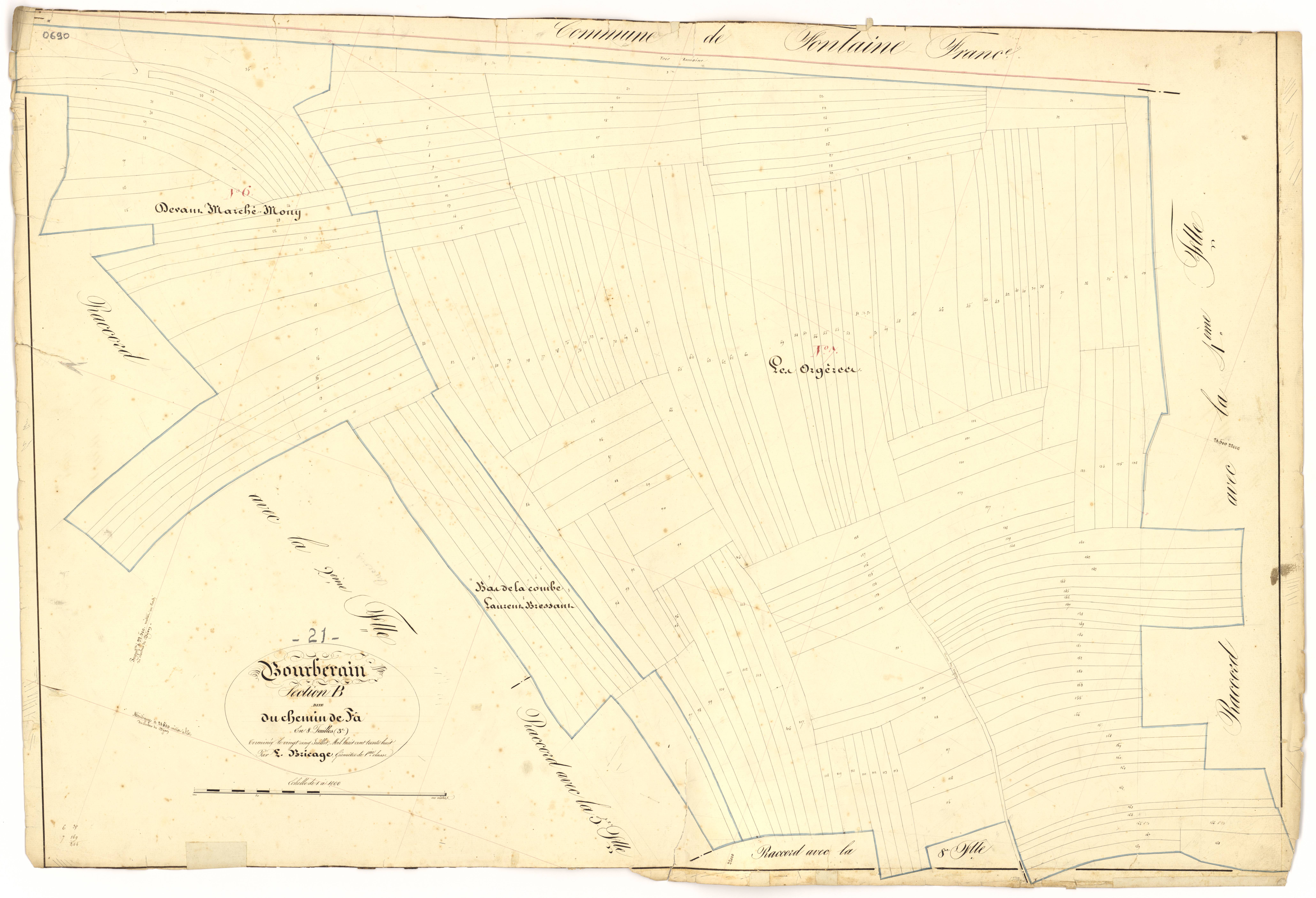 Bourberain - Section B3 - 3 P PLAN 97/15