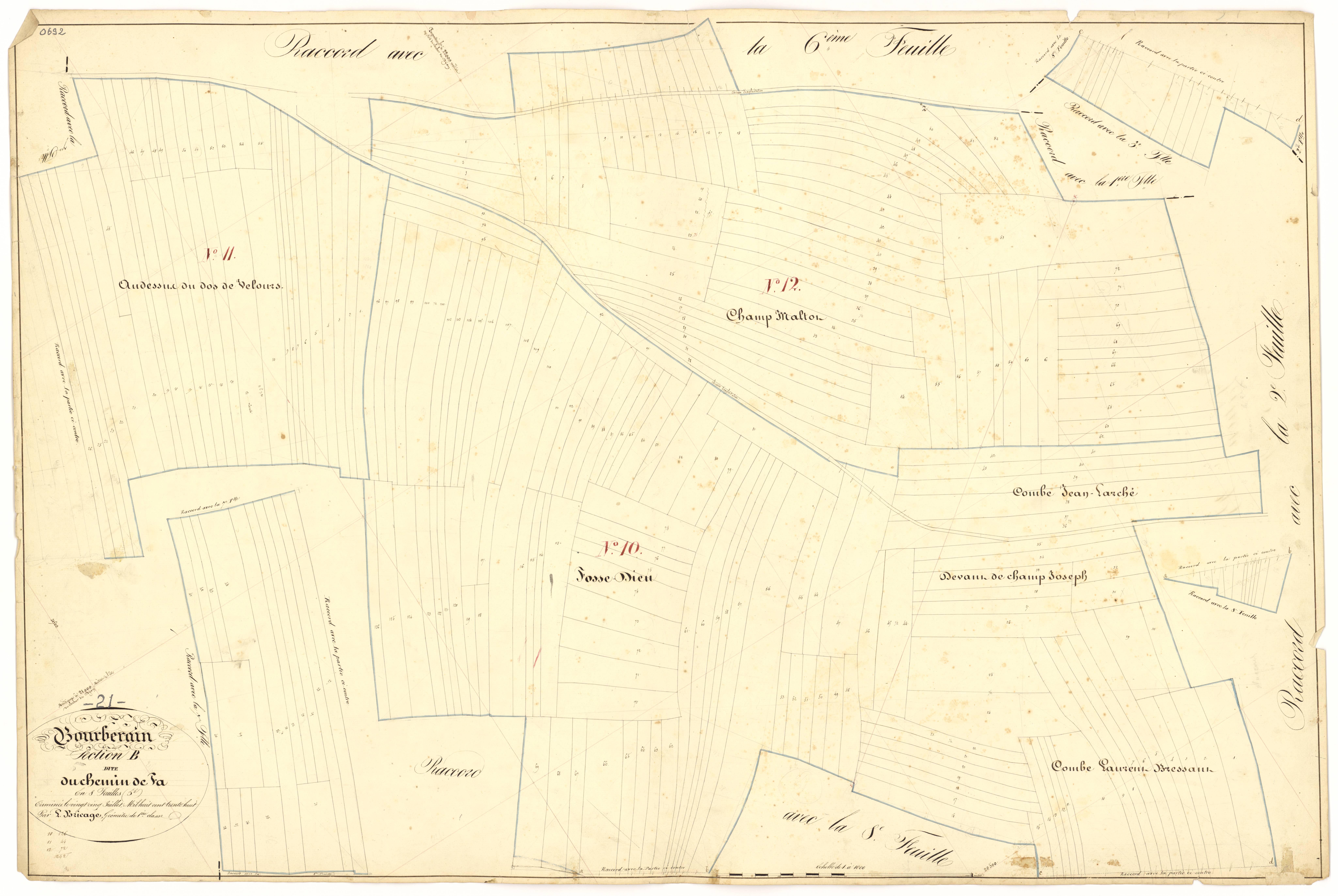 Bourberain - Section B5 - 3 P PLAN 97/17