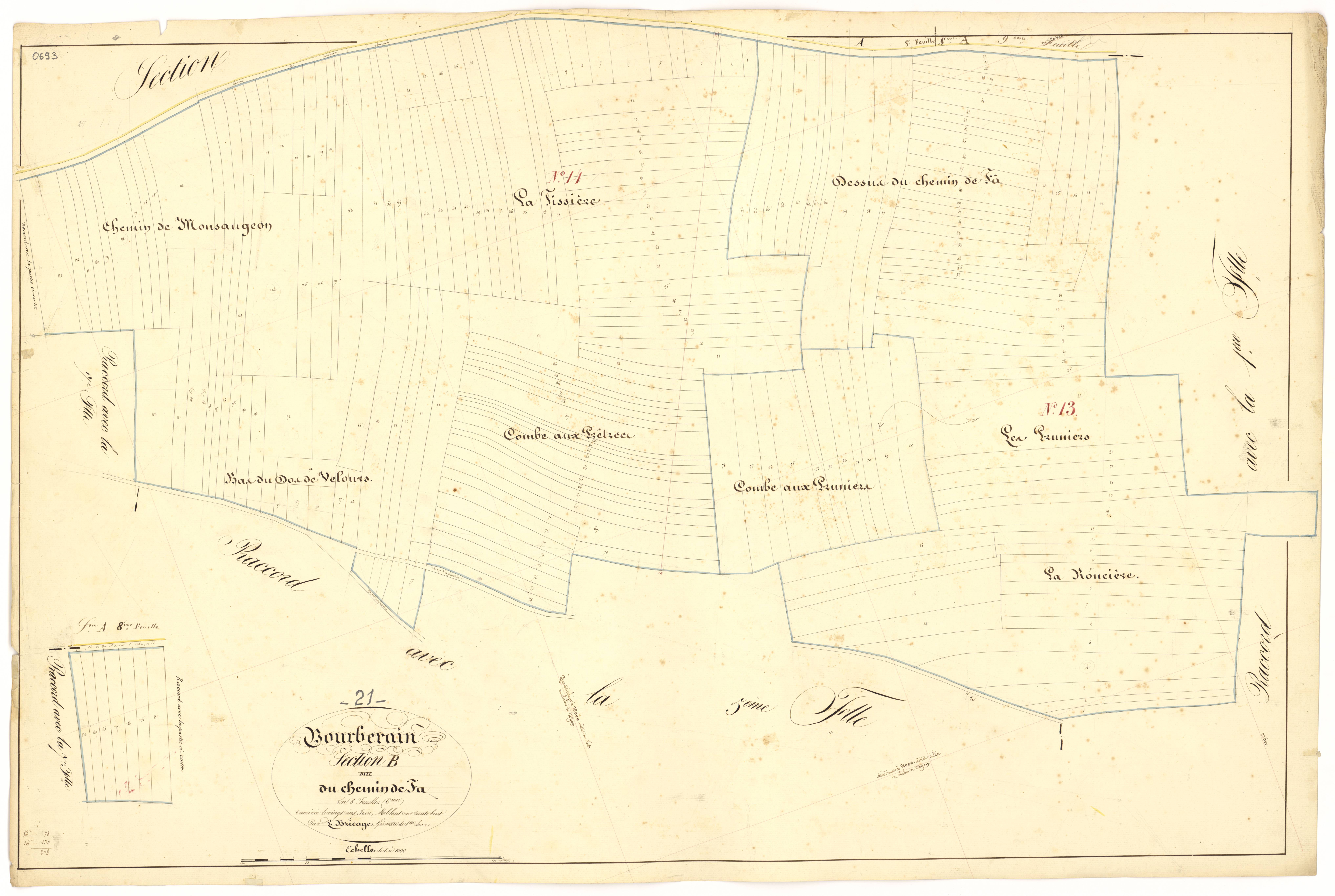 Bourberain - Section B6 - 3 P PLAN 97/18