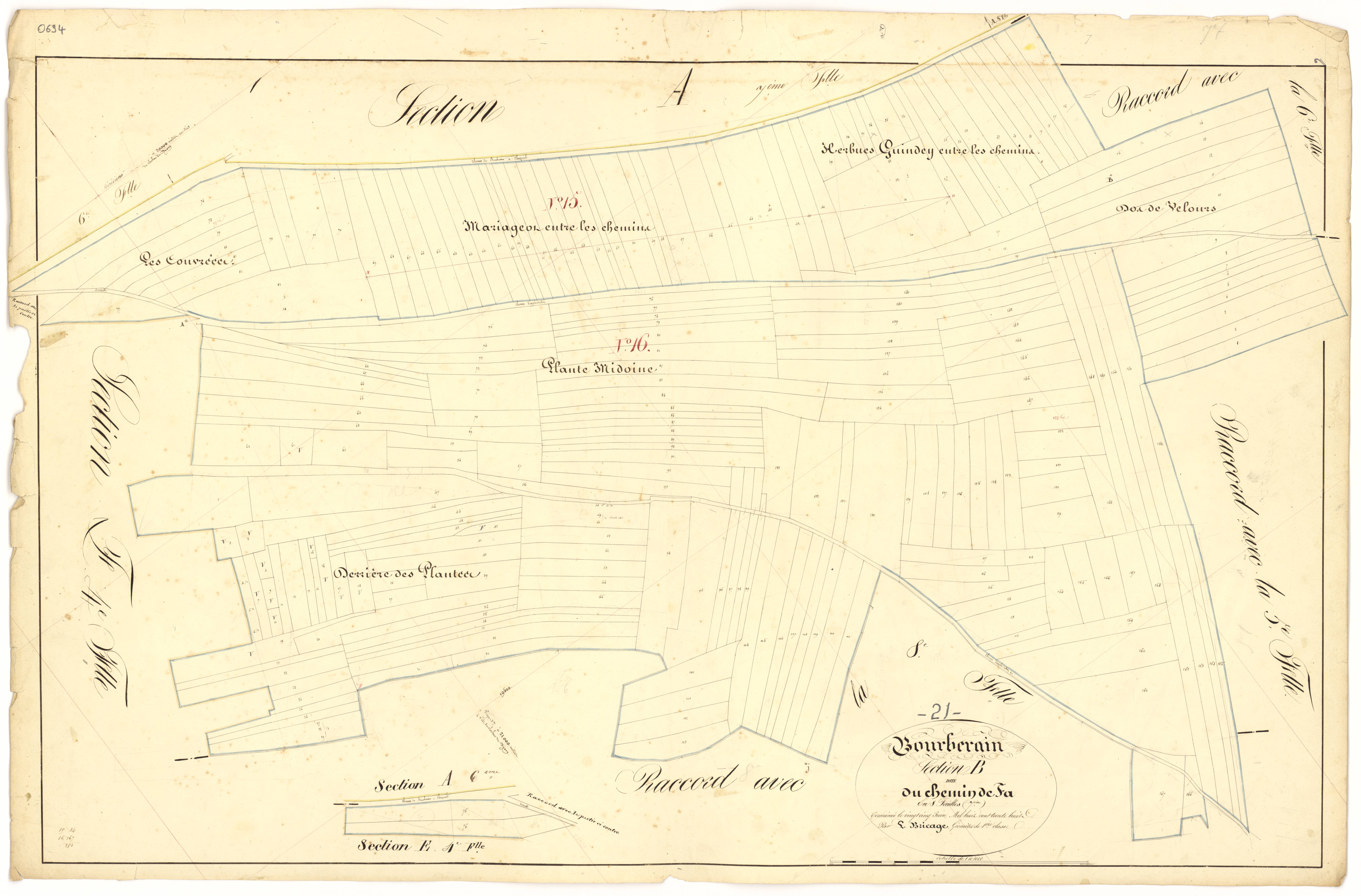 Bourberain - Section B7 - 3 P PLAN 97/19