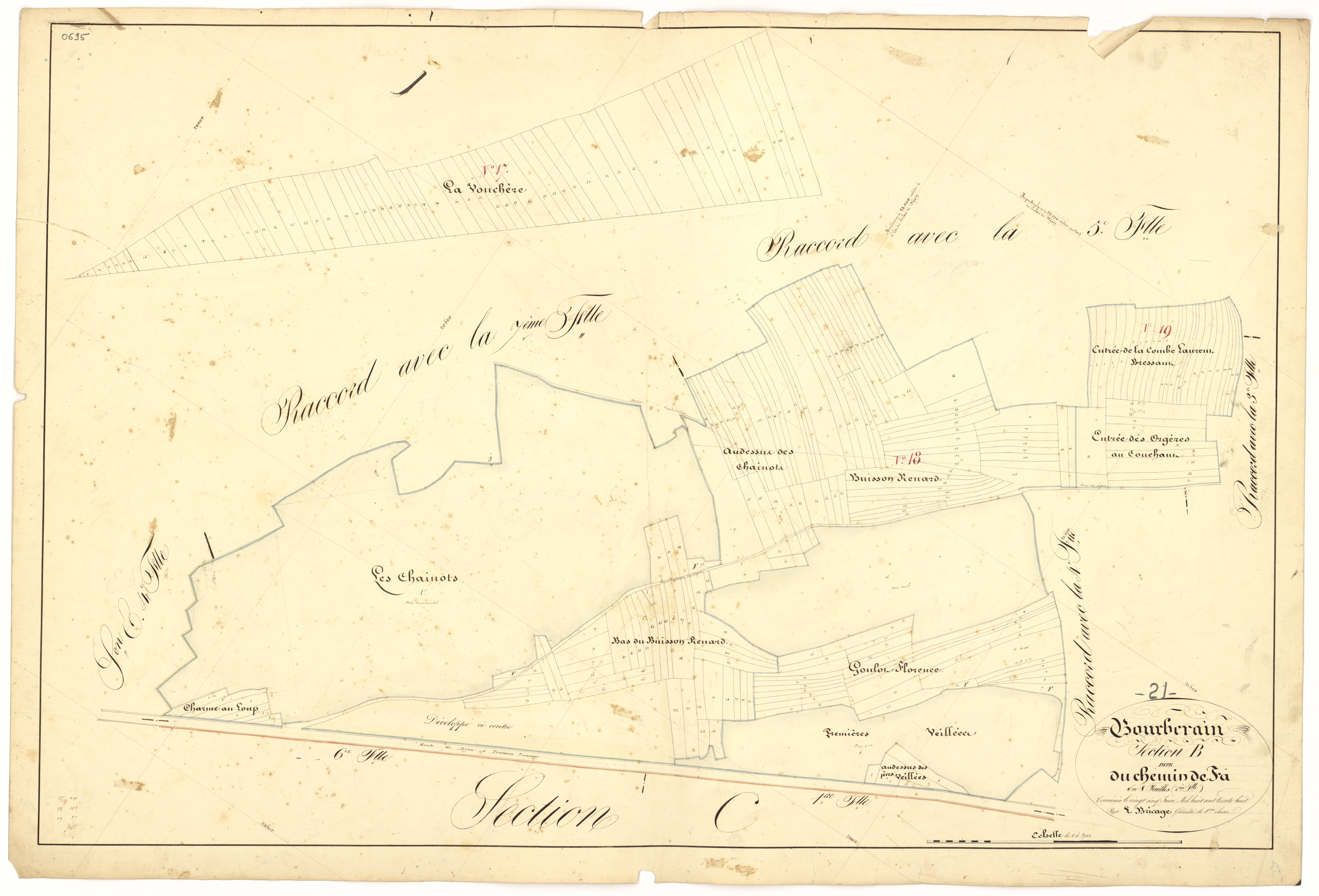 Bourberain - Section B8 - 3 P PLAN 97/20