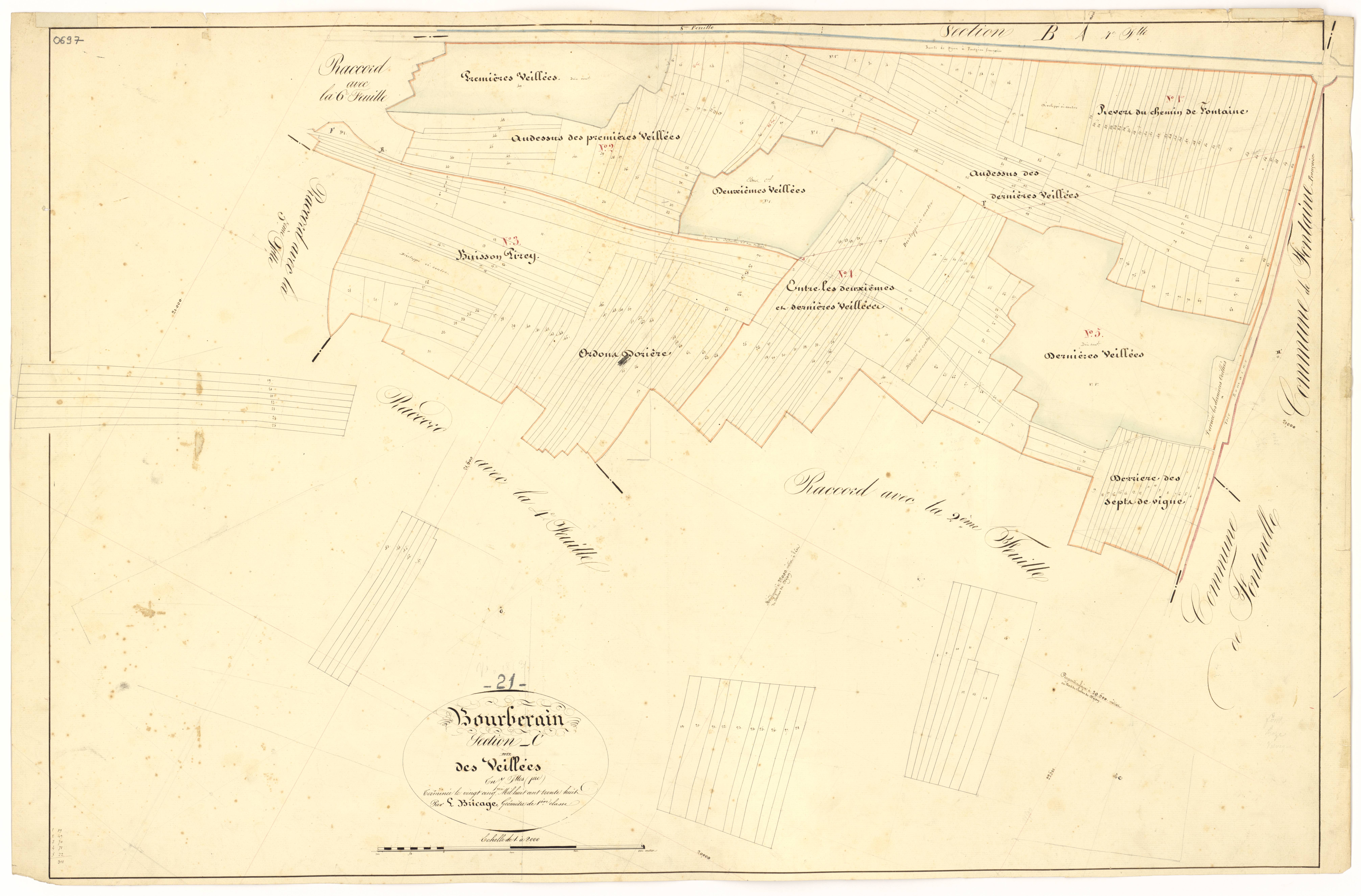 Bourberain - Section C1 - 3 P PLAN 97/22