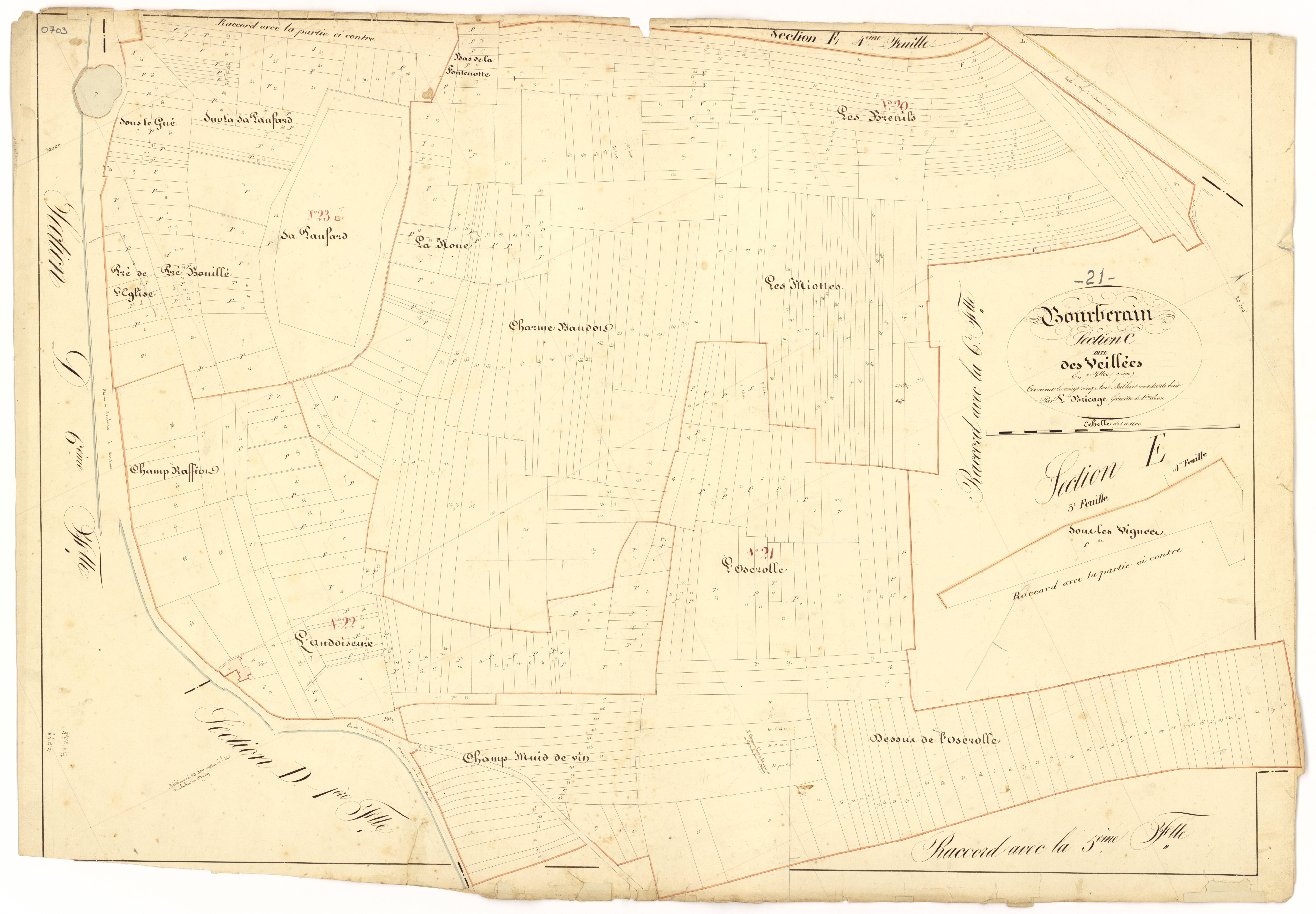 Bourberain - Section C7 - 3 P PLAN 97/28