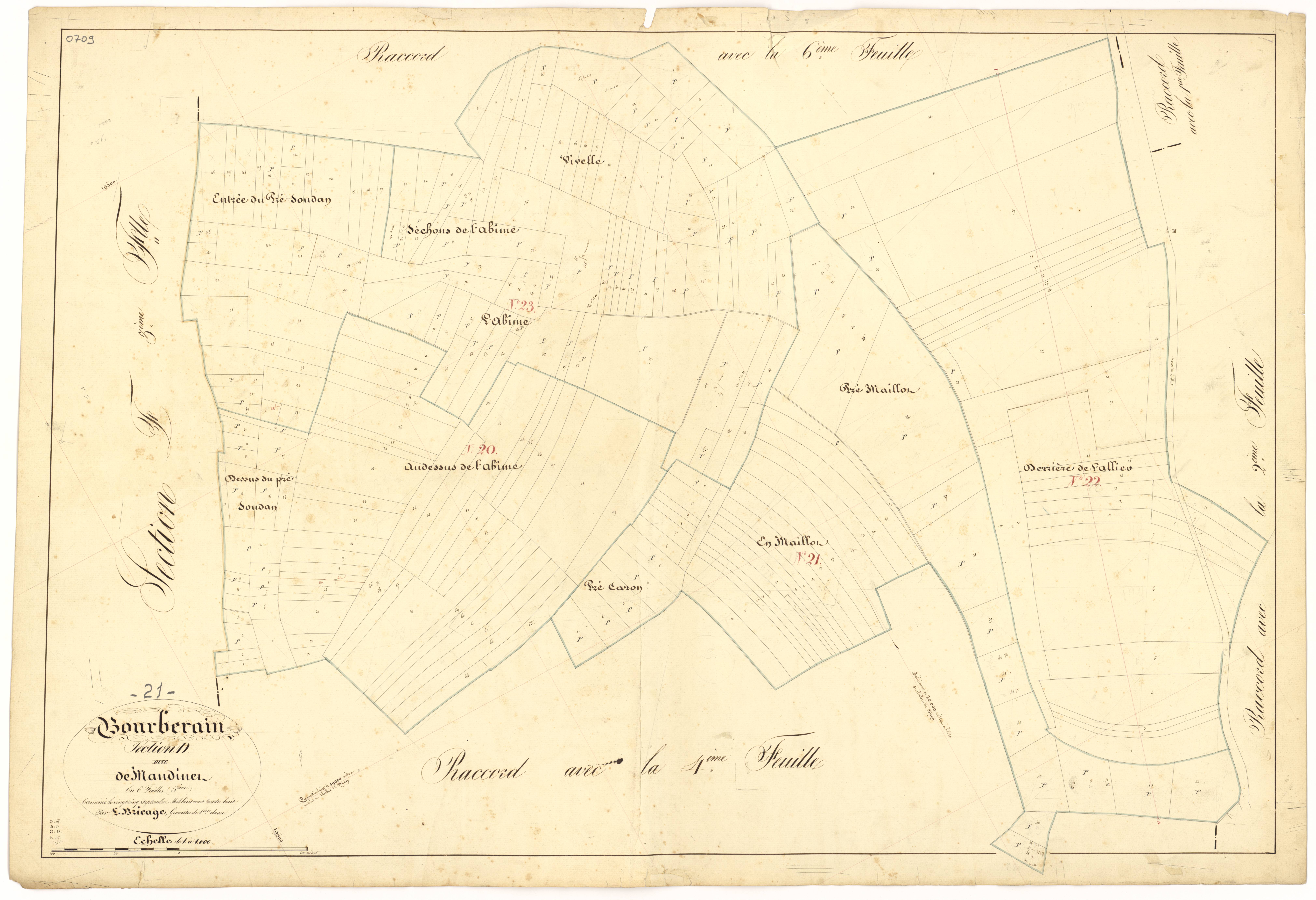 Bourberain - Section D5 - 3 P PLAN 97/34