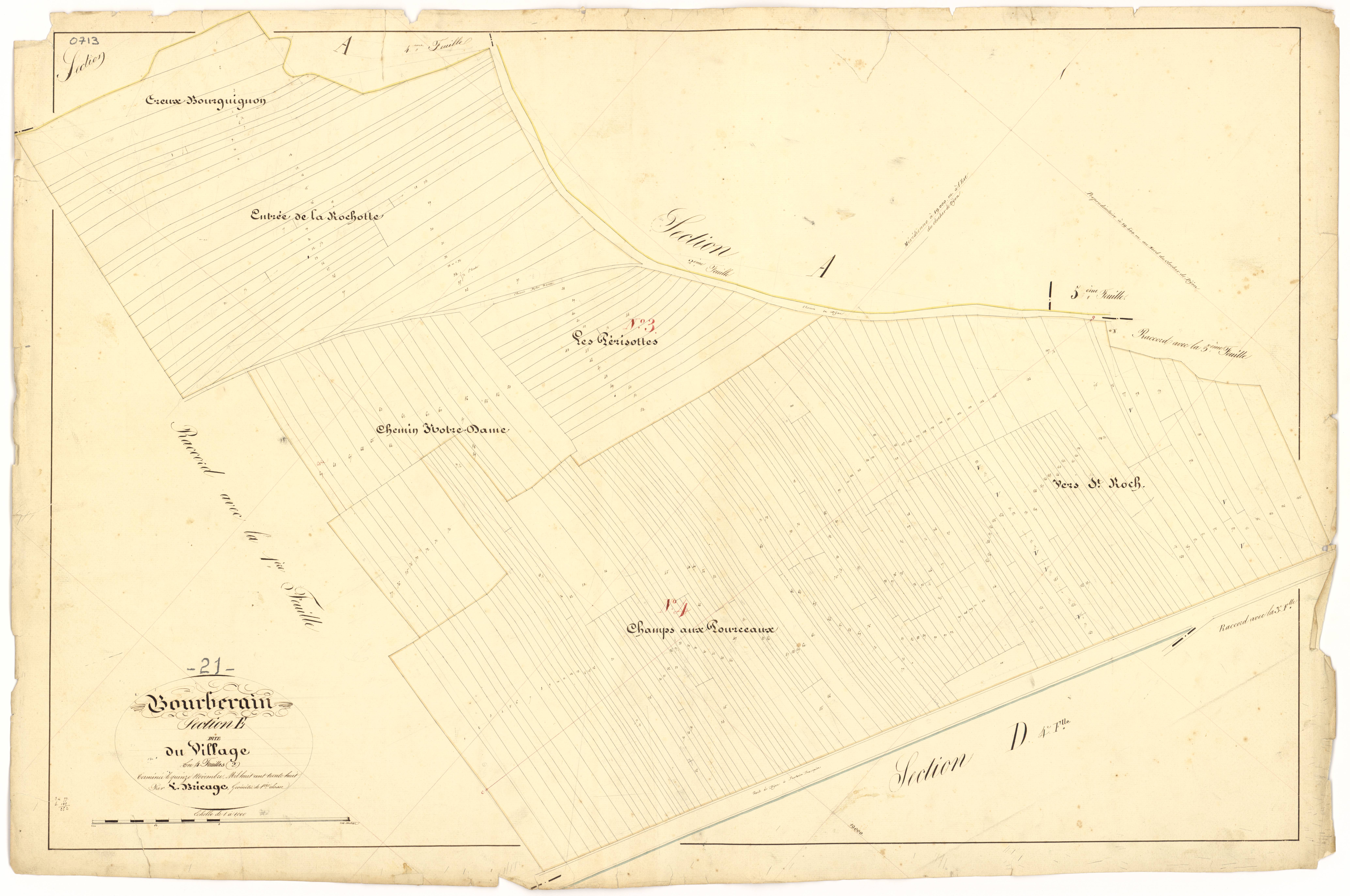Bourberain - Section E2 - 3 P PLAN 97/38